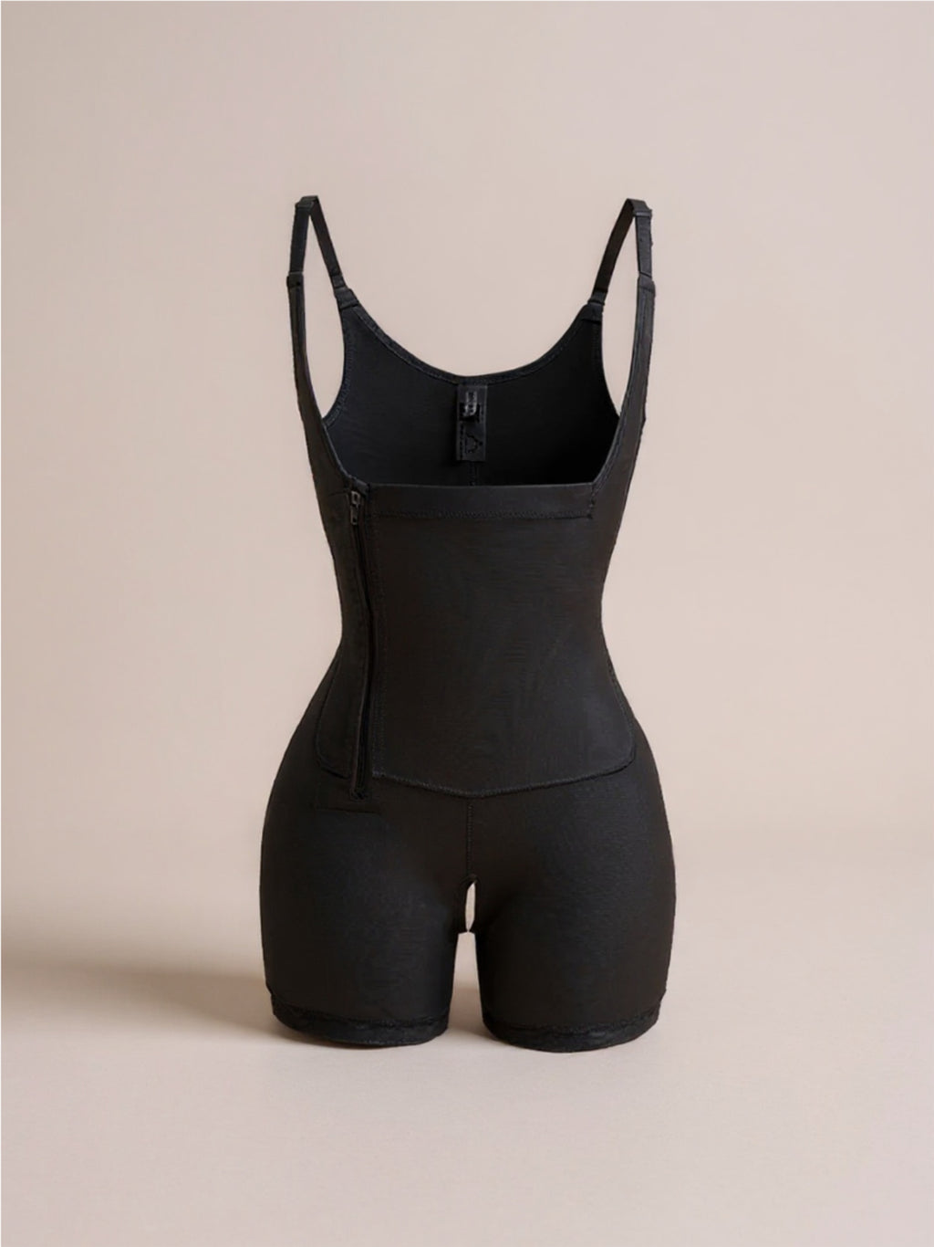 Side Zipper Under-Bust Shapewear Bodysuit