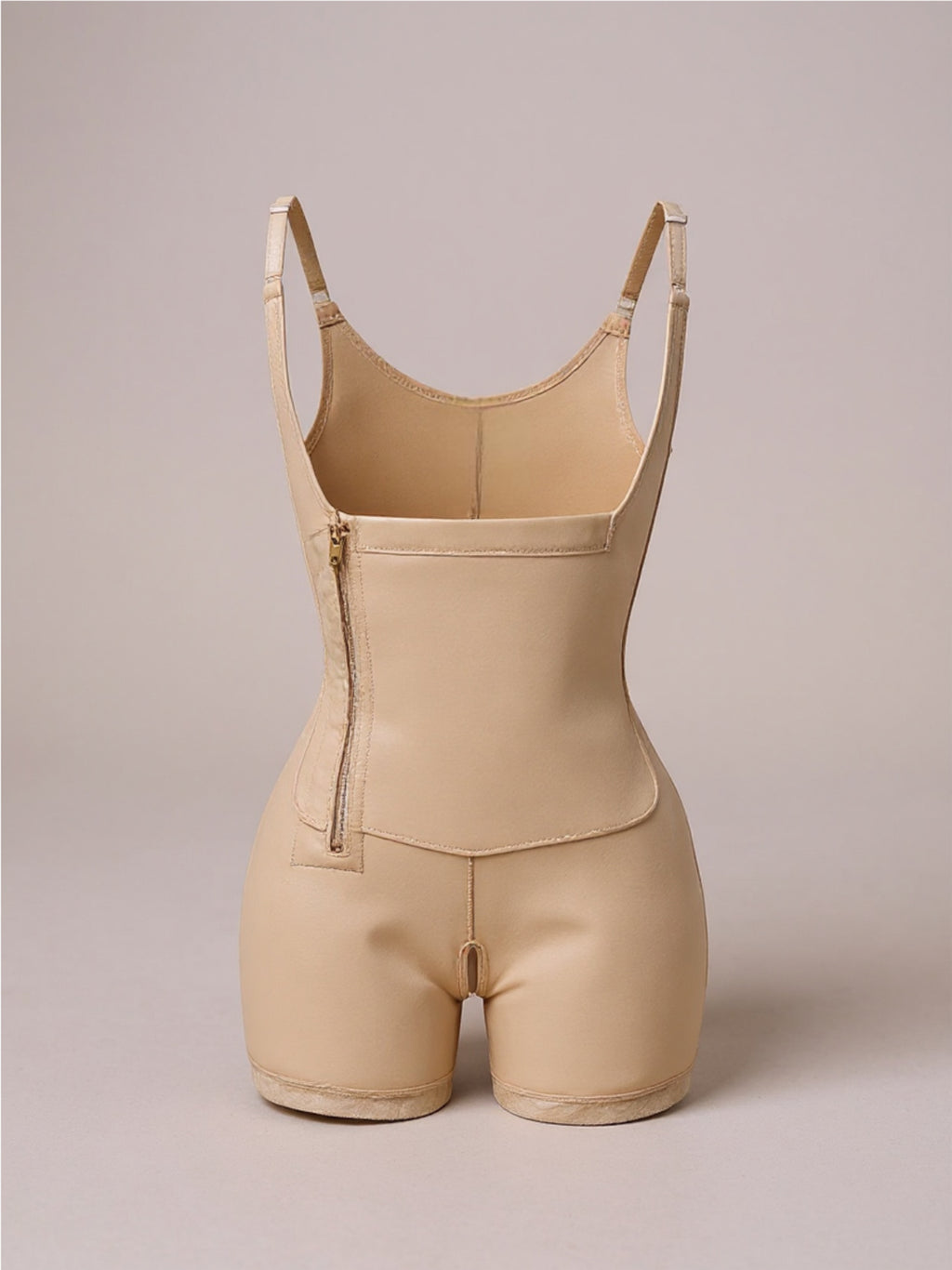 Side Zipper Under-Bust Shapewear Bodysuit