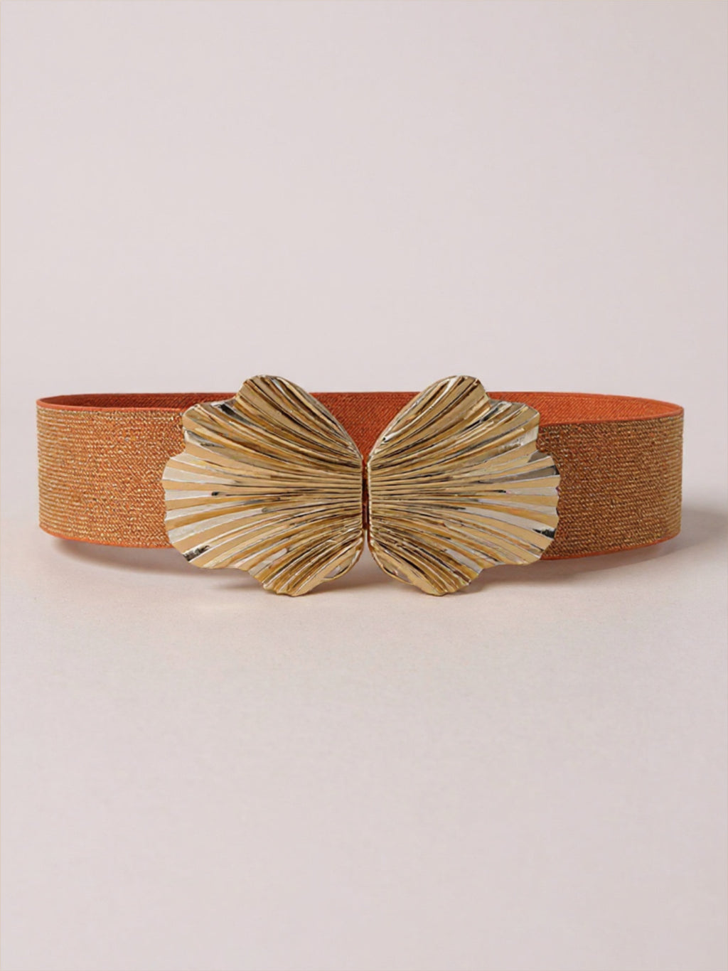 Gold Buckle Elastic Belt