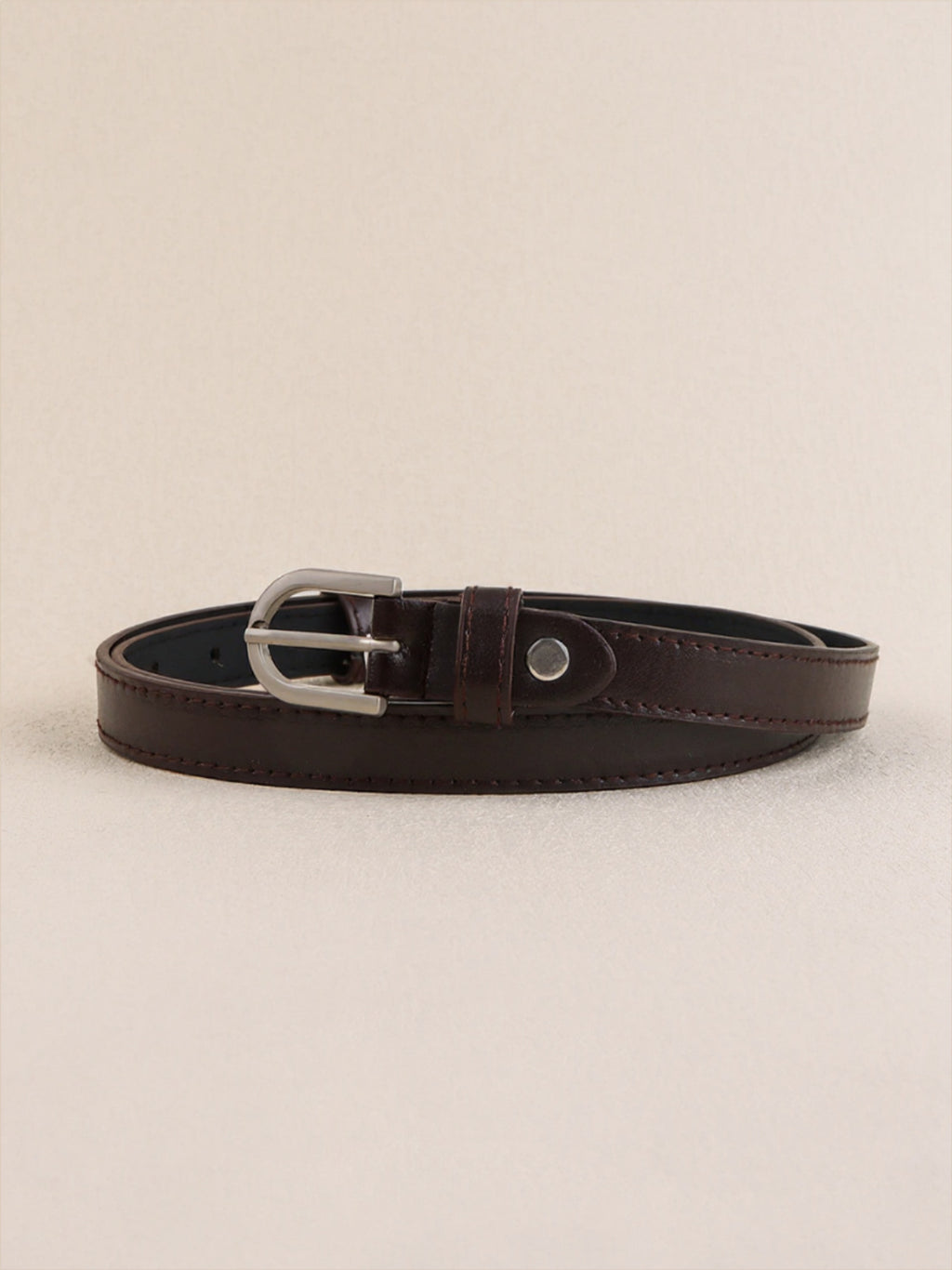 Black Vegan Leather Belt