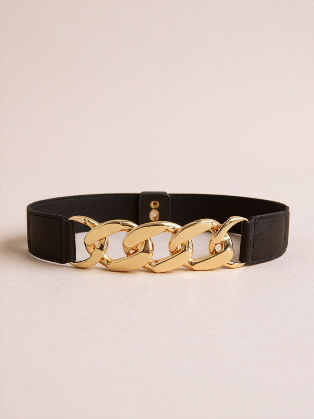 Gold Chain Detailed Elastic Belt