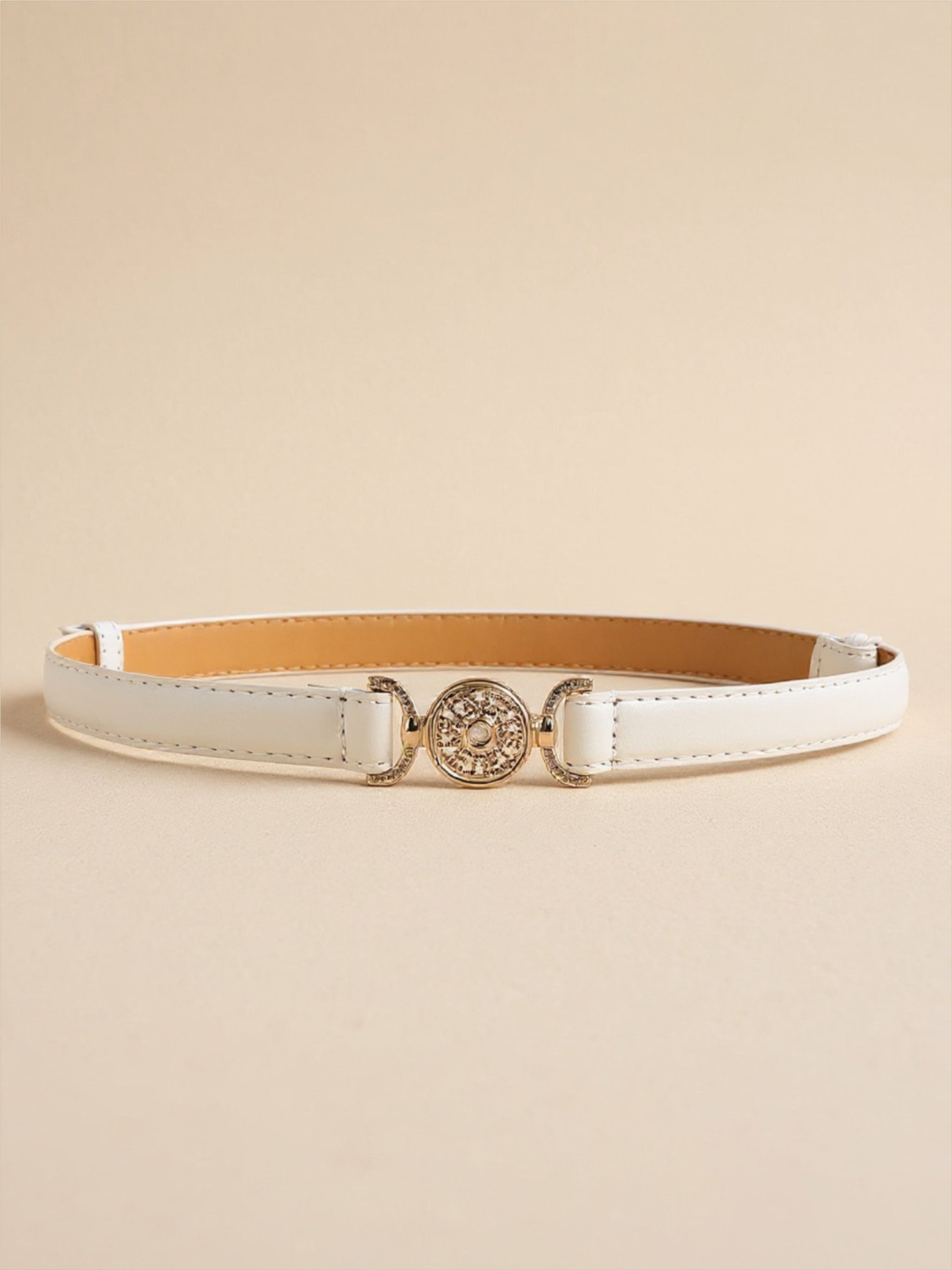 Rhinestone Vegan Leather Belt