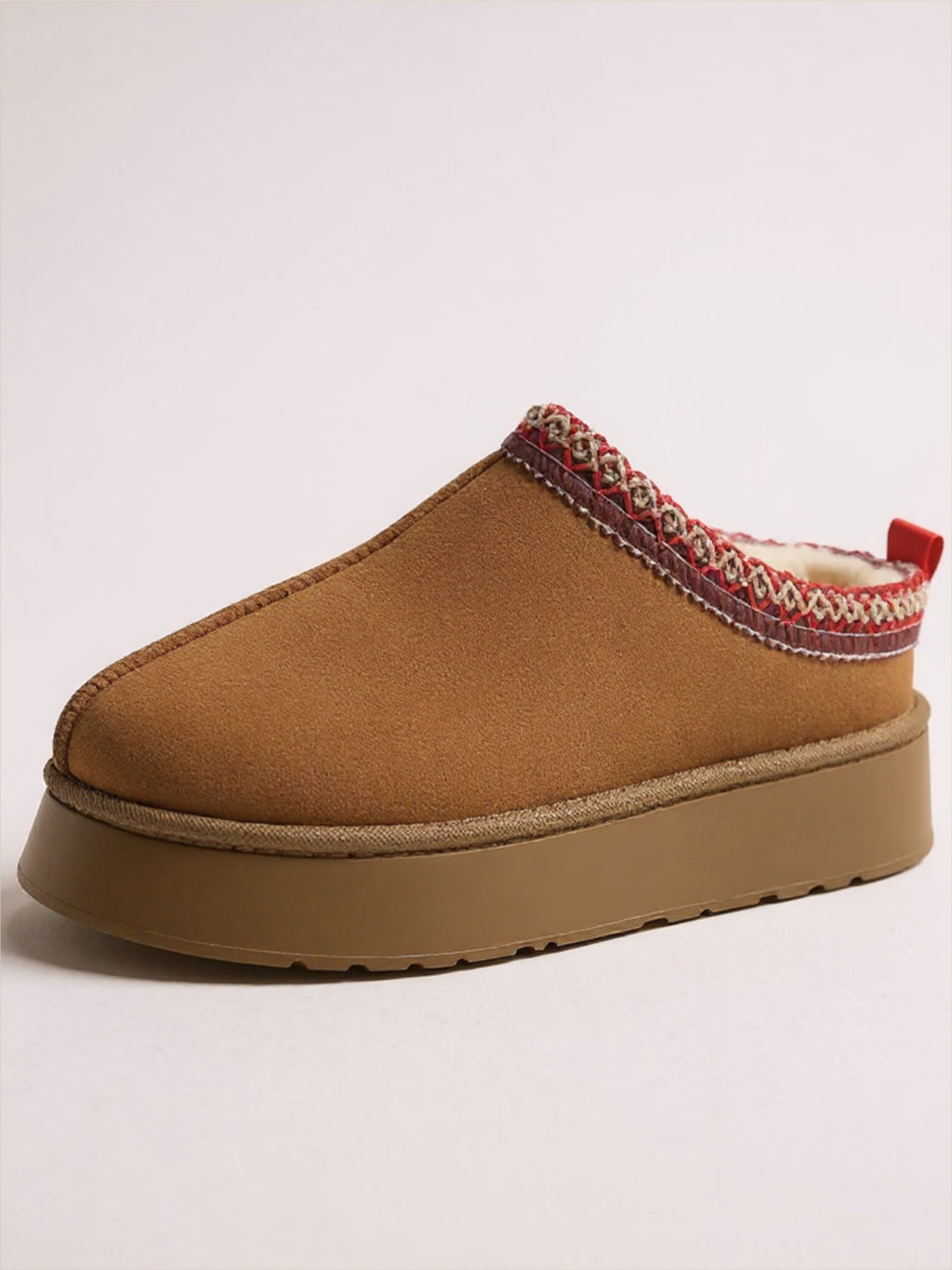 Faux Fur Center-Seam Slippers