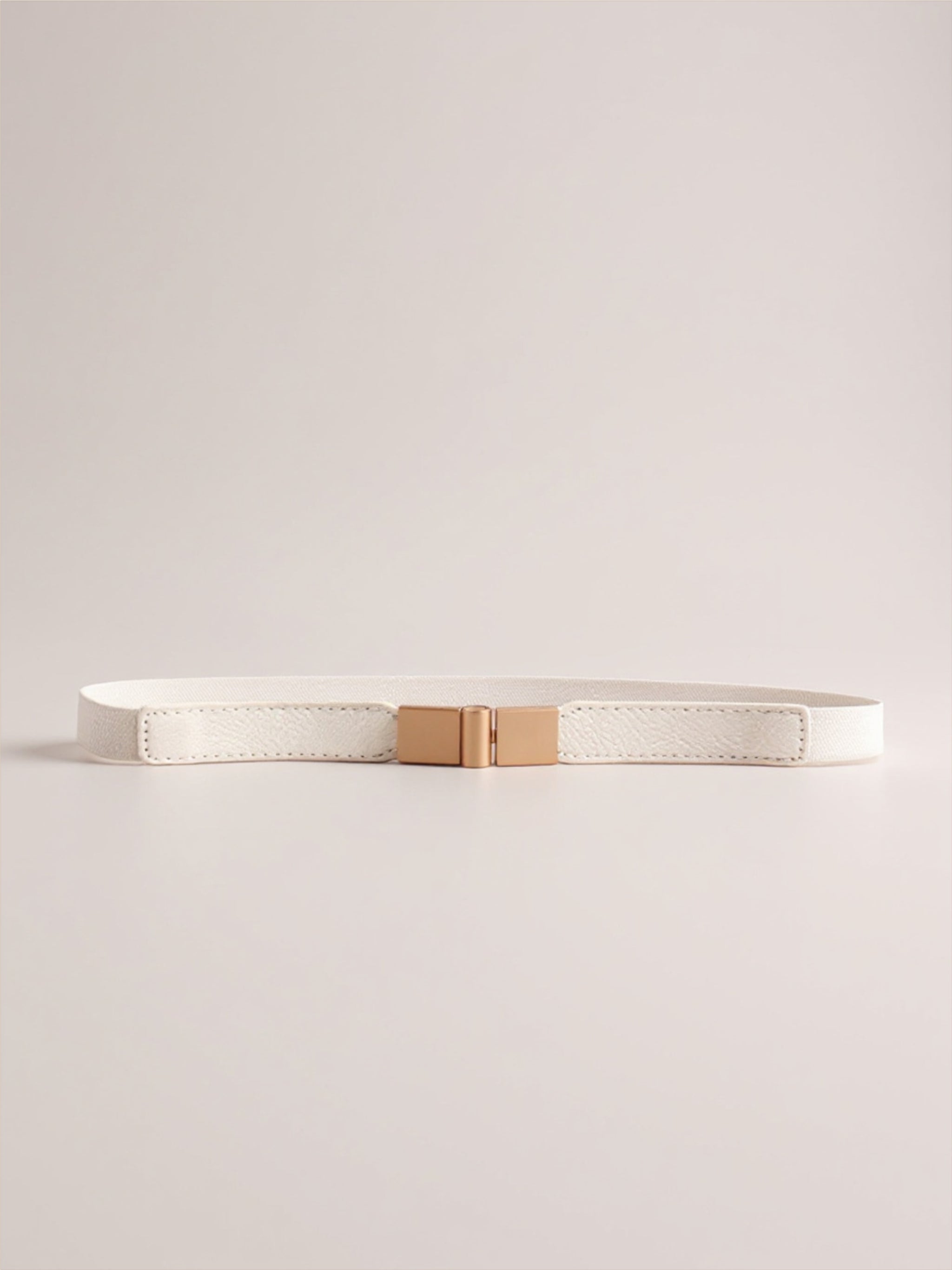 Vegan Leather Elastic Skinny Belt