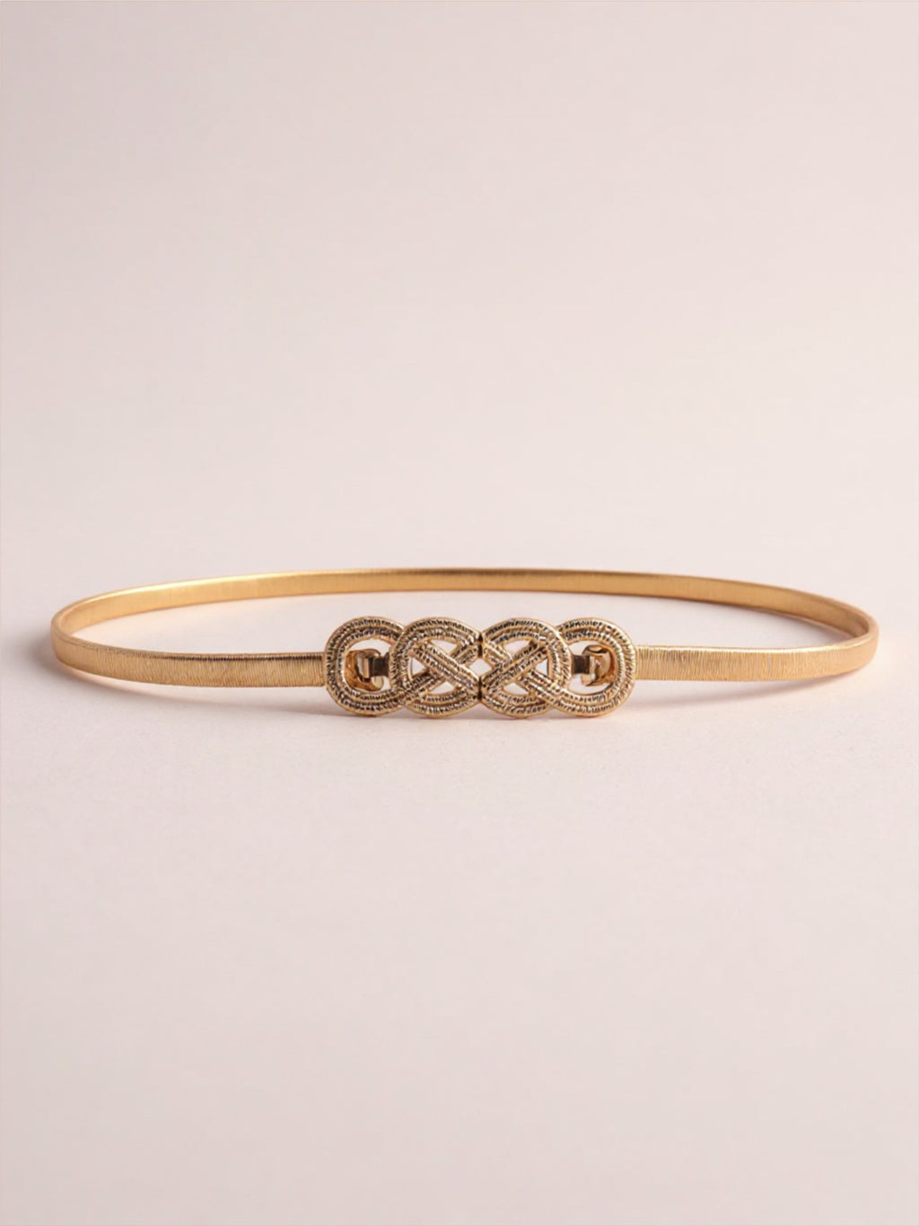Knot Buckle Metal Belt