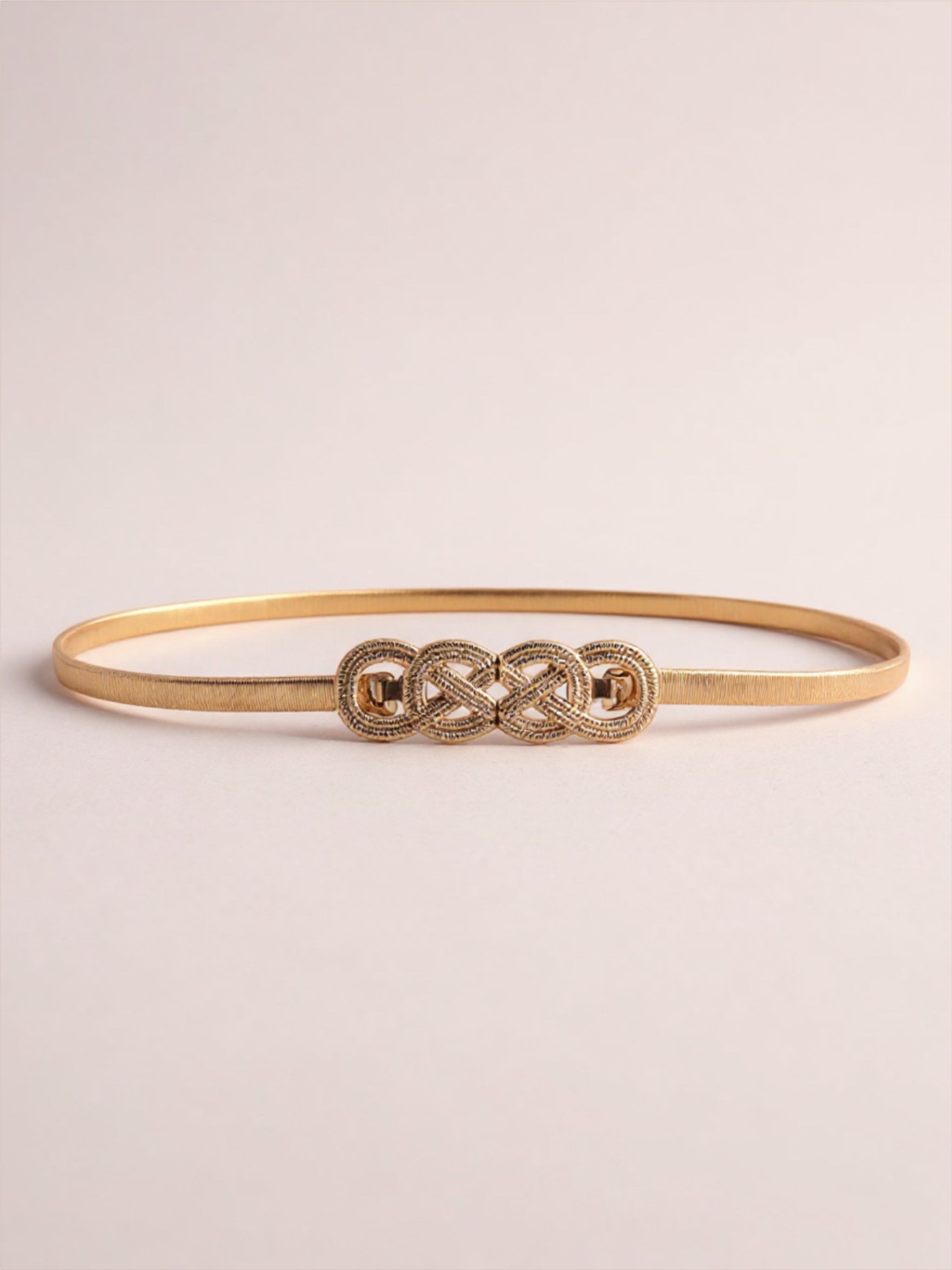 Knot Buckle Metal Belt