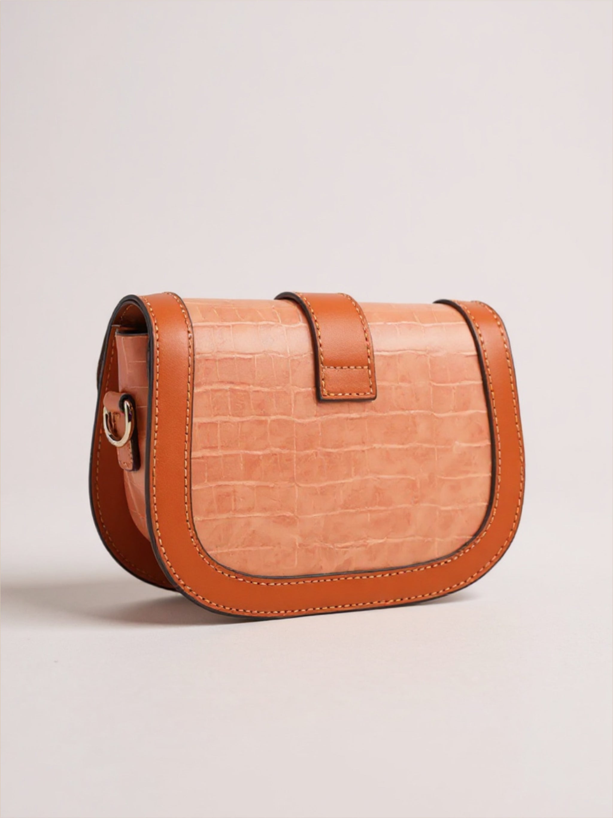 Croc Embossed Crossbody Bag
