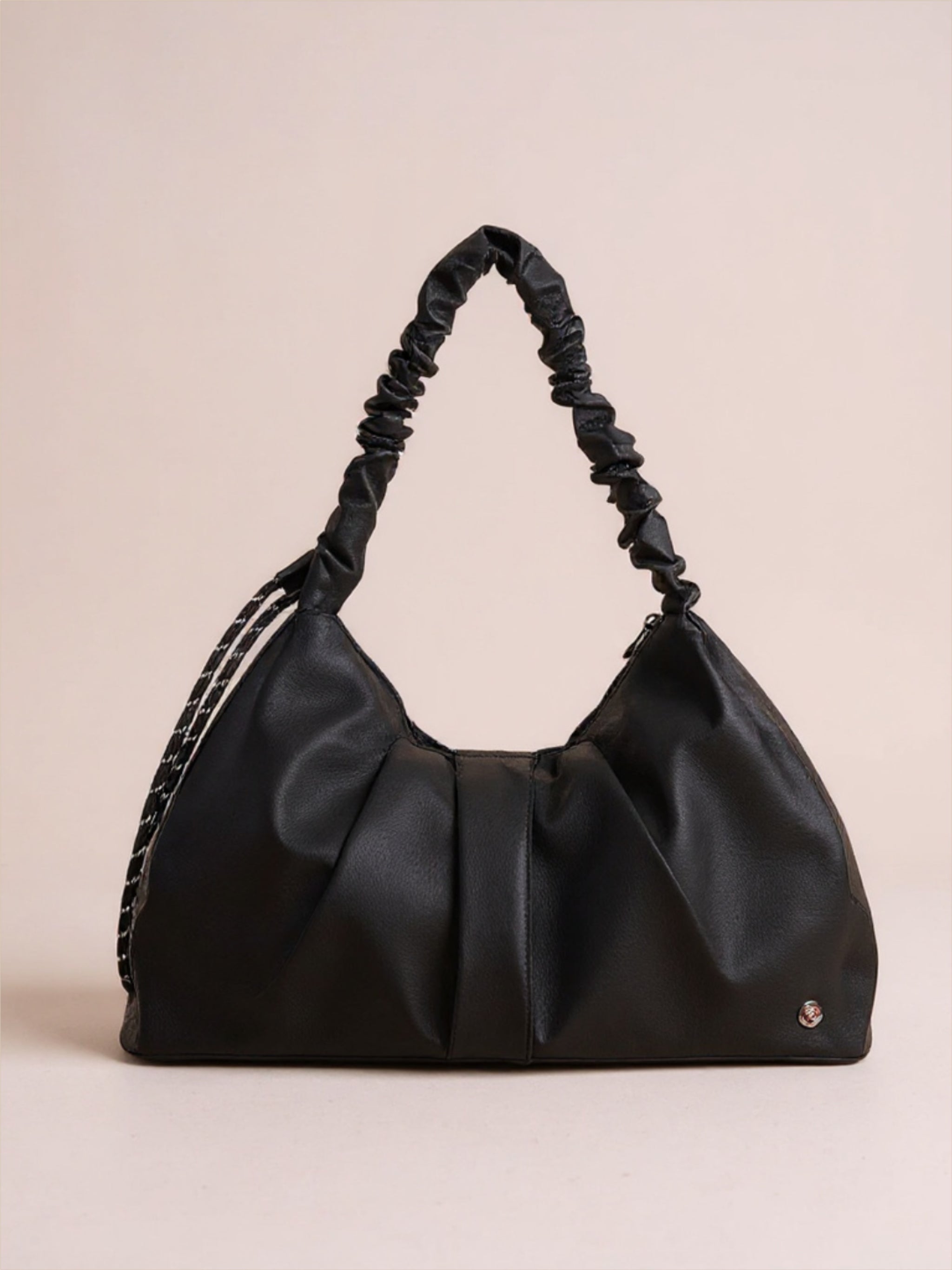 Ruched Large Tote Bag