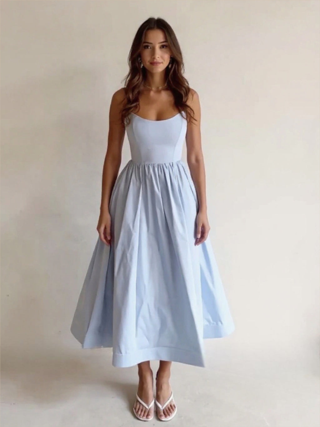 Round Neck Maxi Dress