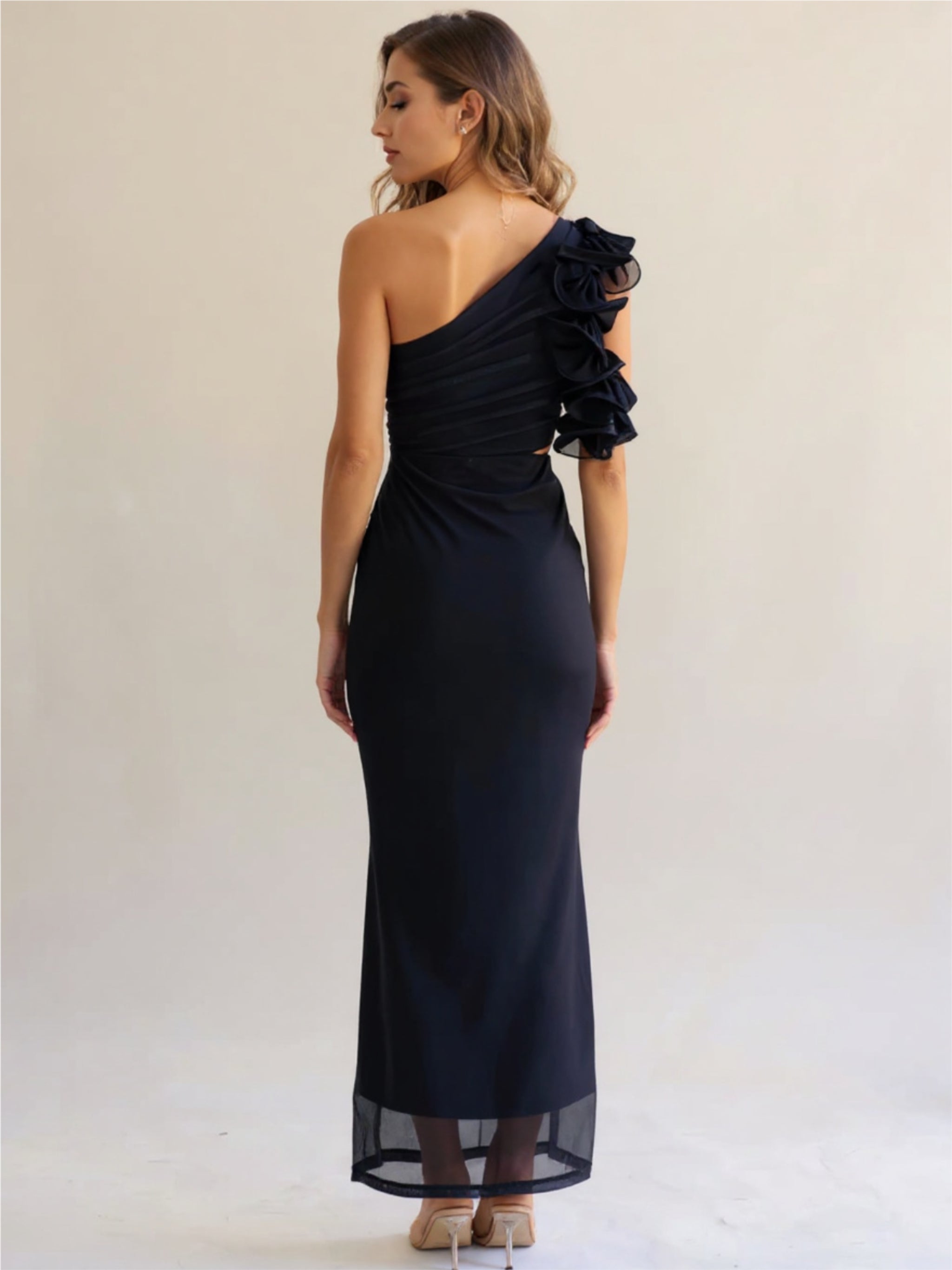 One Shoulder Floral Dresses