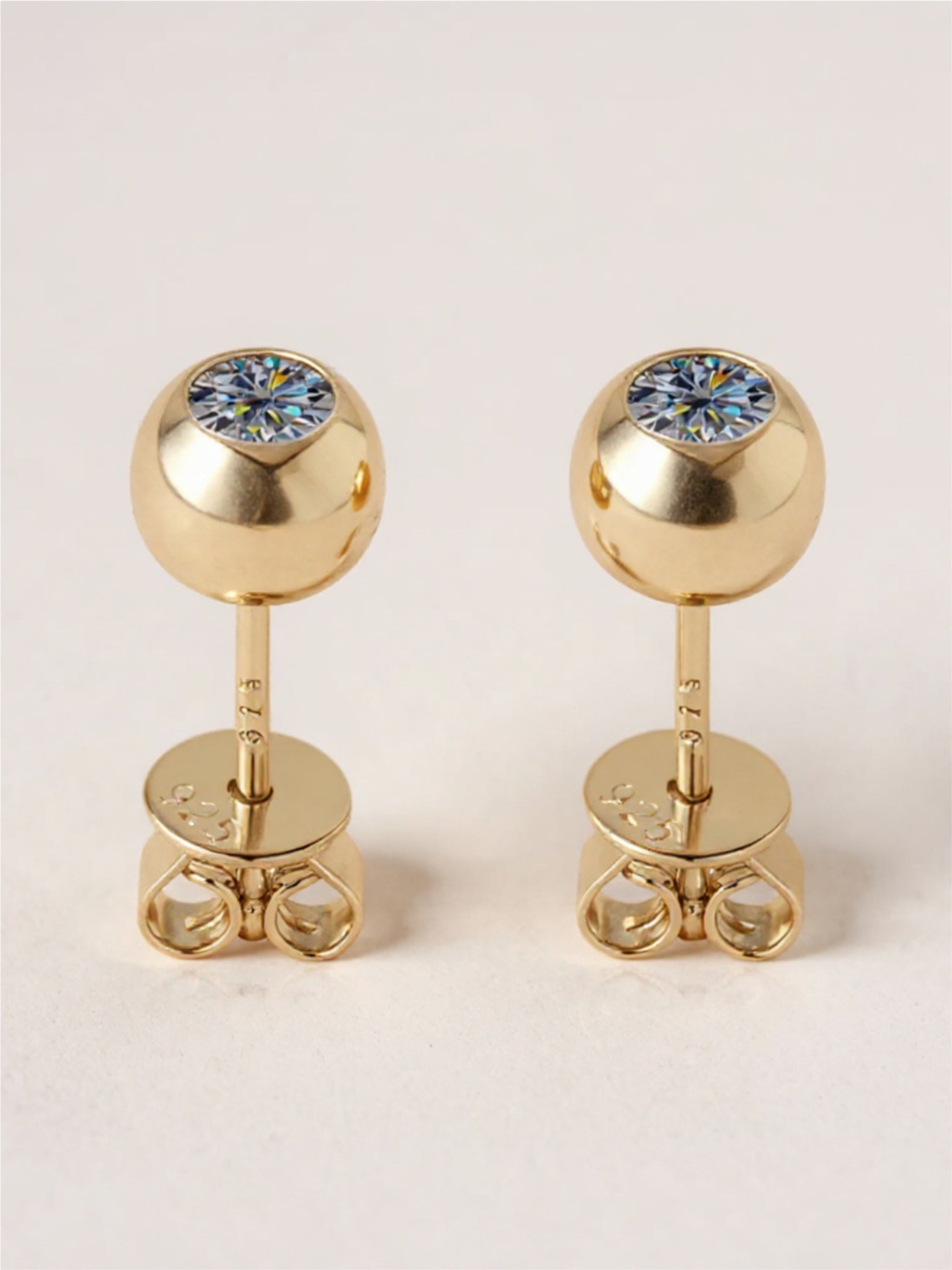 Moissanite 925 Sterling Silver Stud Earrings