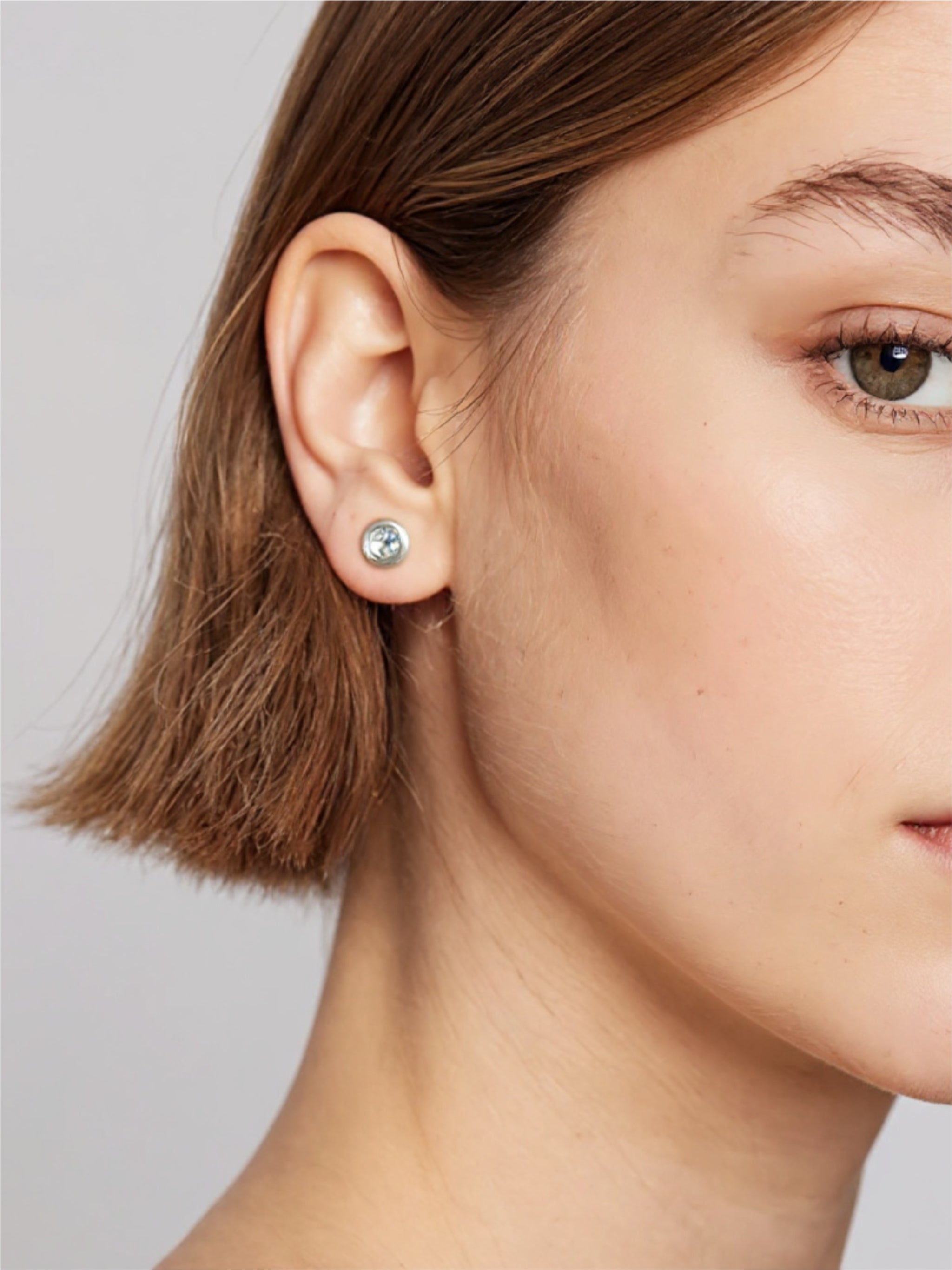 Moissanite 925 Sterling Silver Stud Earrings