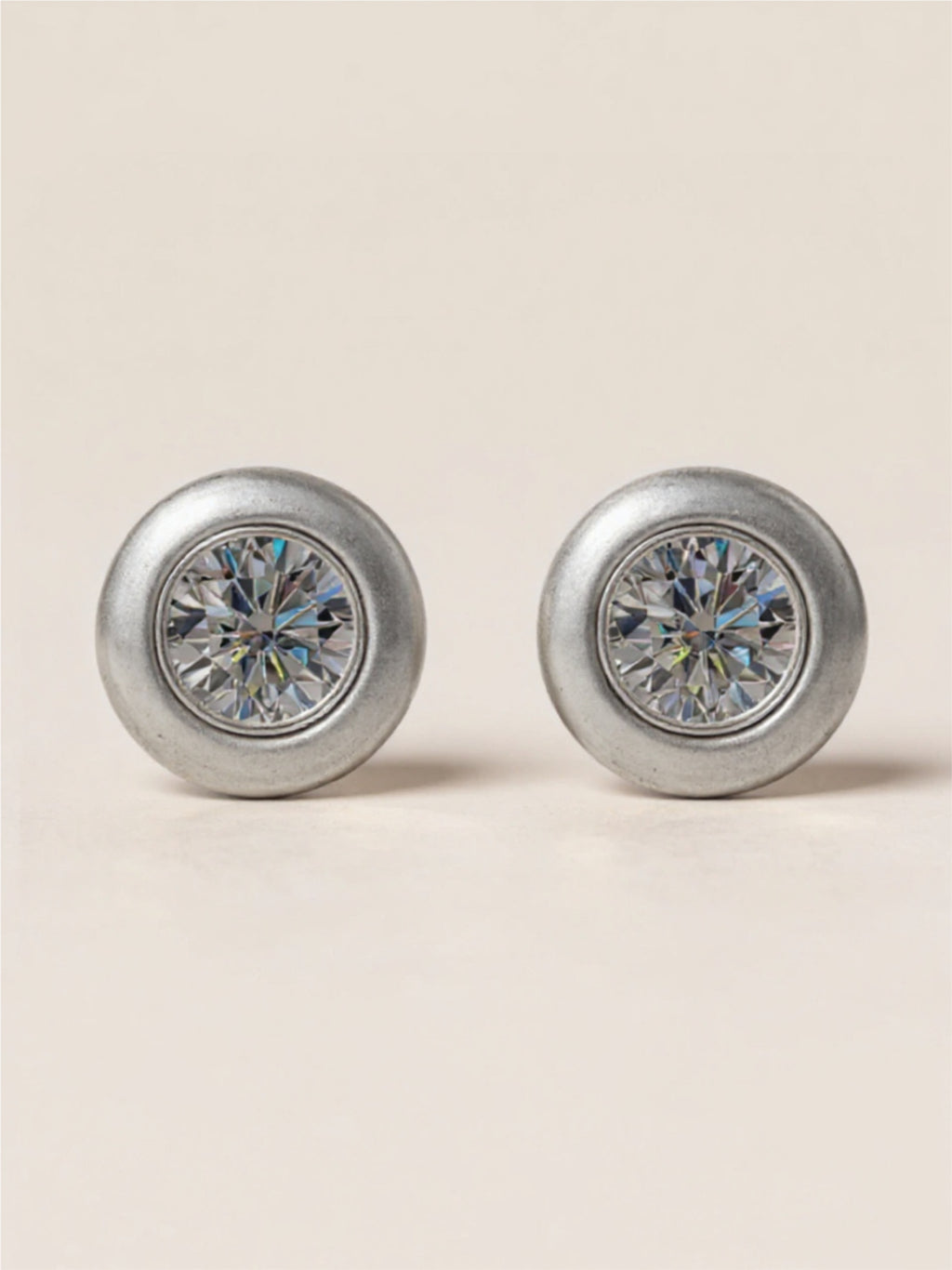Moissanite 925 Sterling Silver Stud Earrings