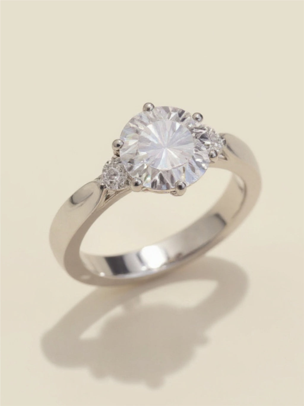 2 Carat Moissanite 925 Sterling Silver Ring