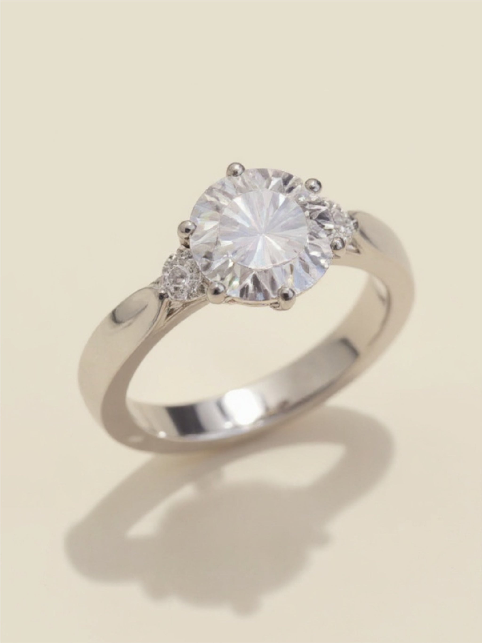 2 Carat Moissanite 925 Sterling Silver Ring