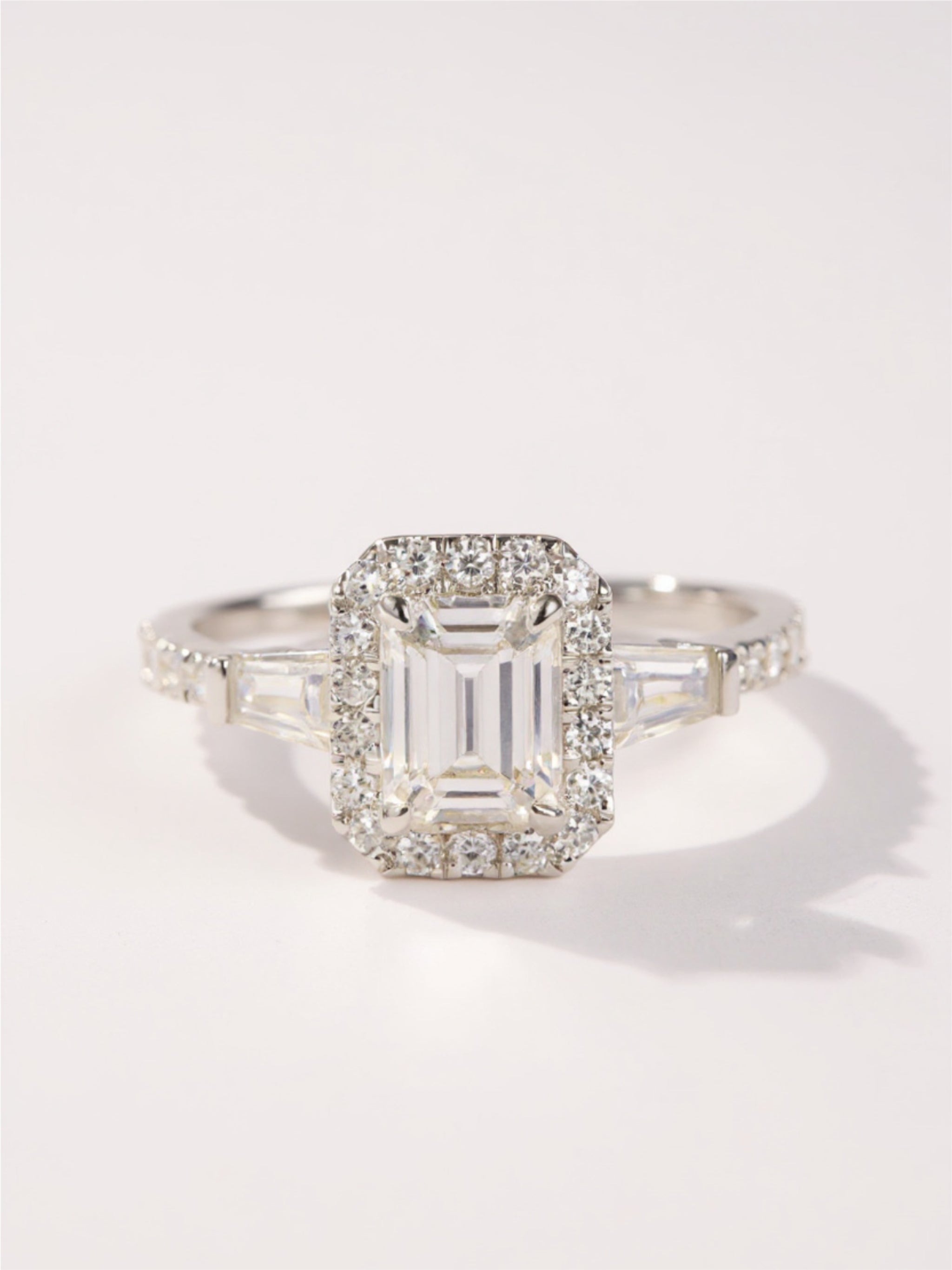 1 Carat Moissanite 925 Sterling Silver Ring