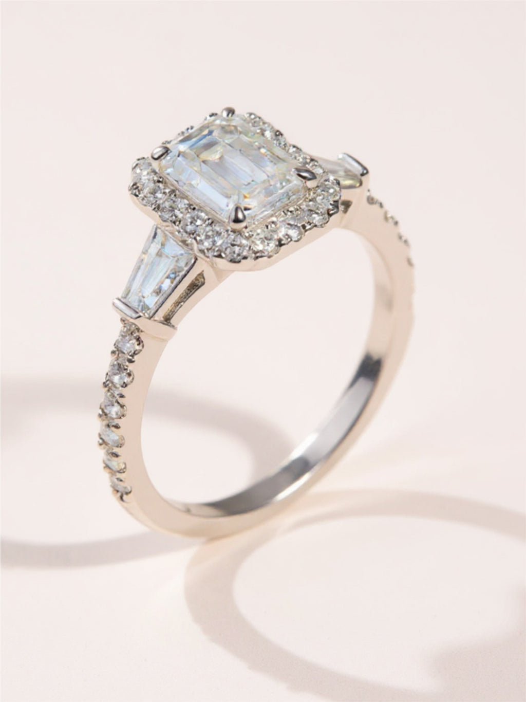 1 Carat Moissanite 925 Sterling Silver Ring