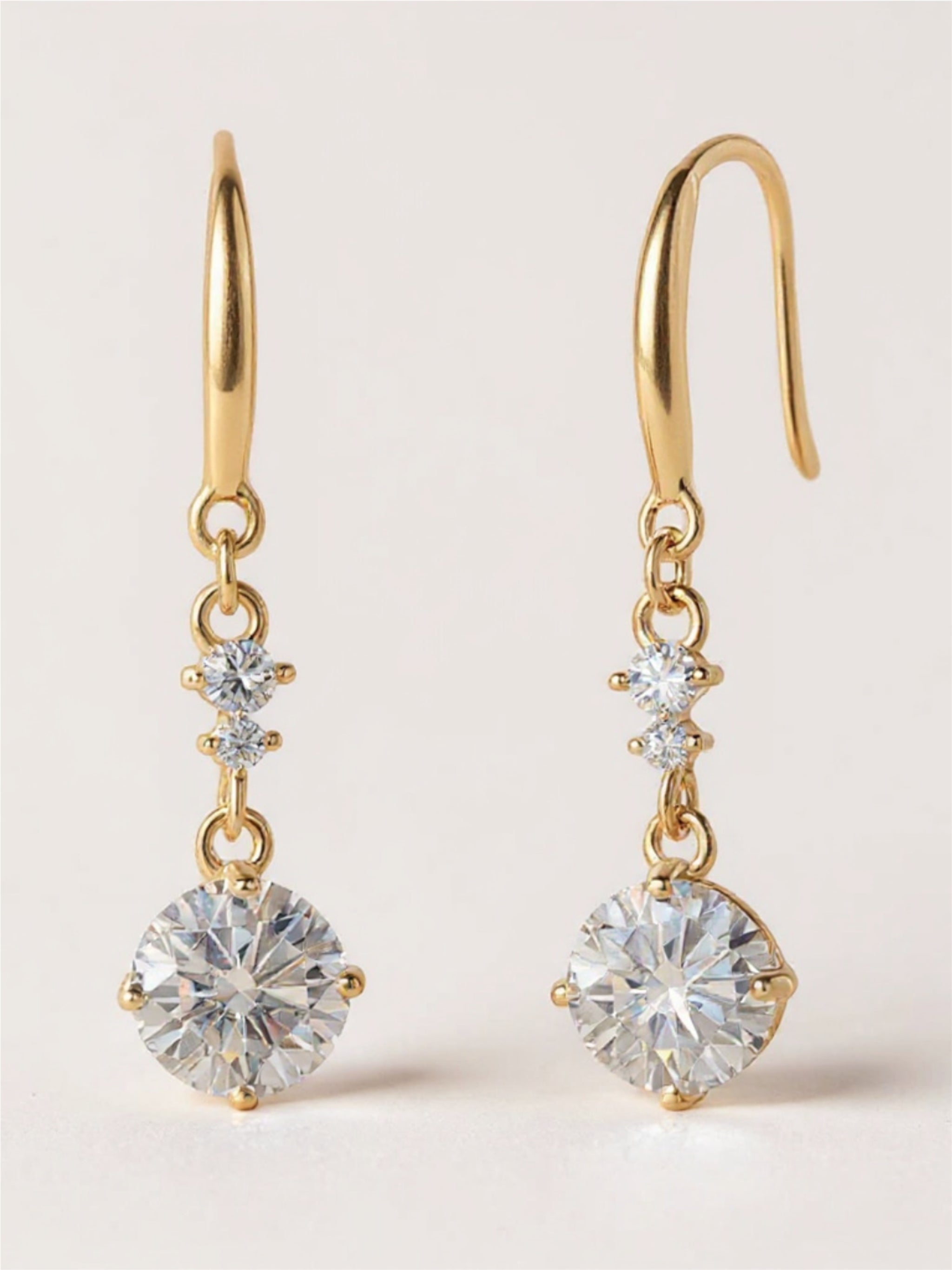 2 Carat Moissanite 925 Sterling Silver Earrings