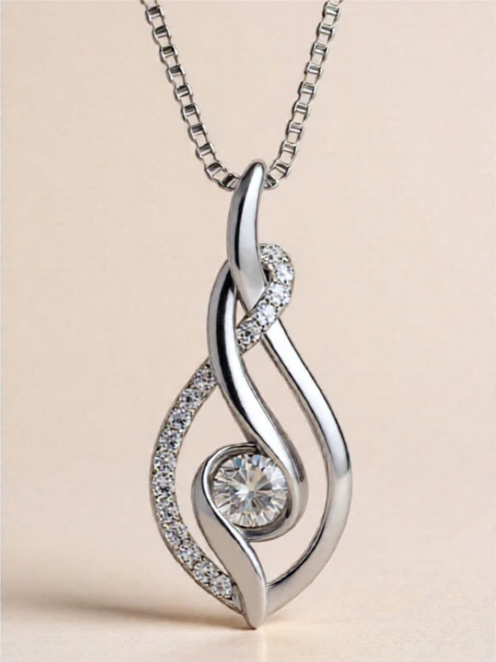 Moissanite 925 Sterling Silver Necklace
