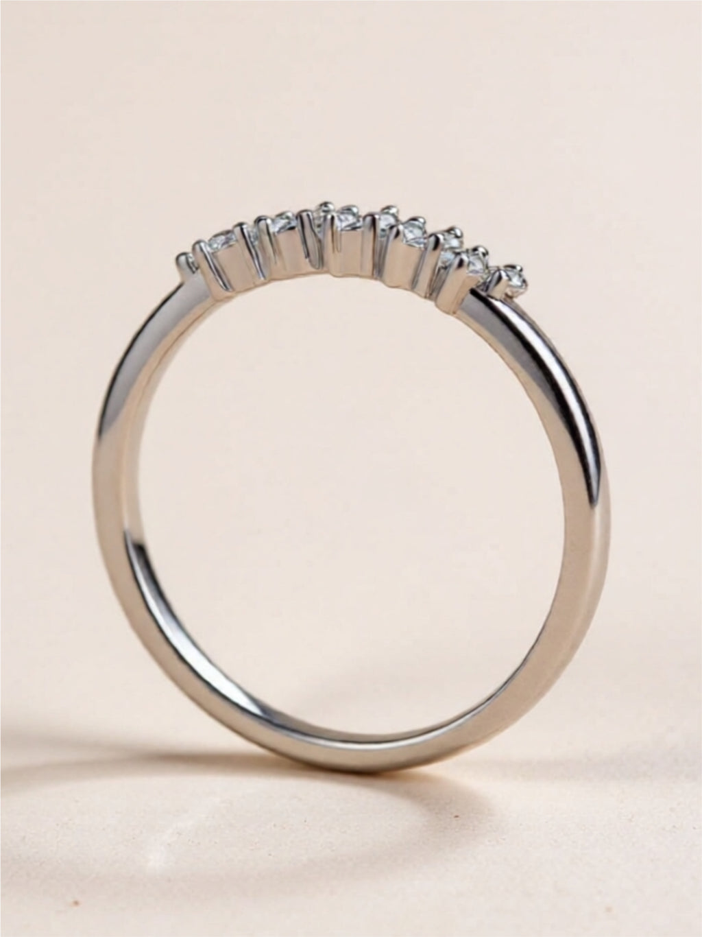 925 Sterling Silver Moissanite Ring