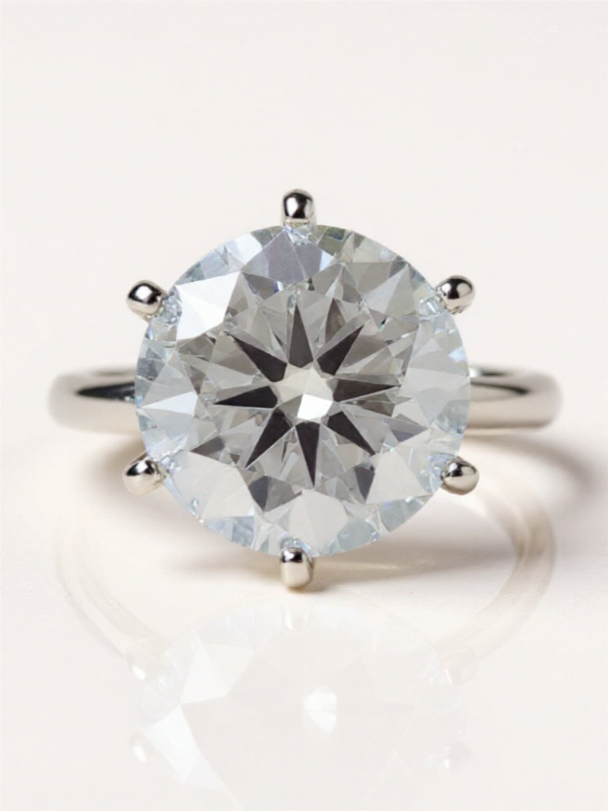 10 Carat Moissanite 925 Sterling Silver Ring