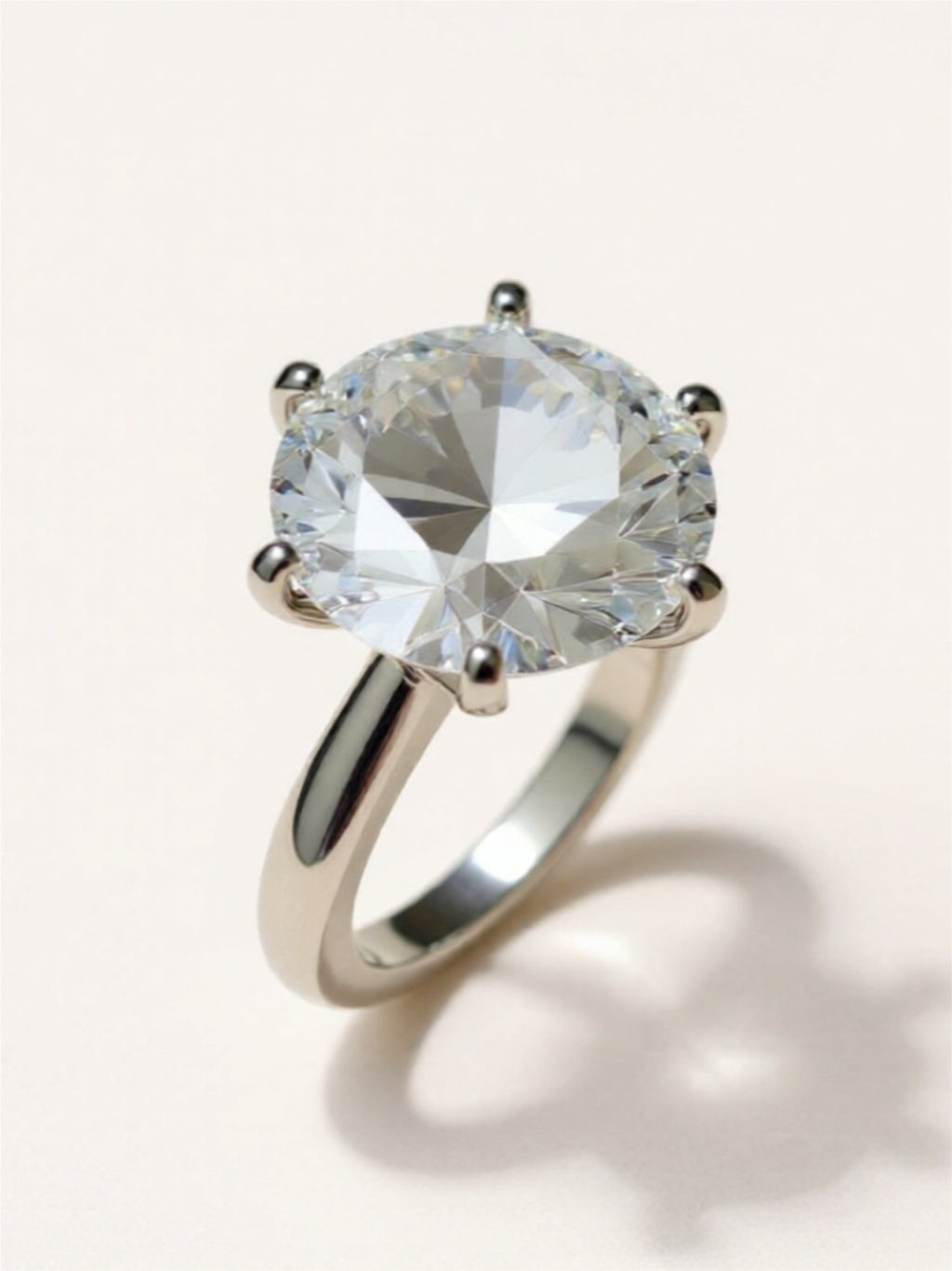 10 Carat Moissanite 925 Sterling Silver Ring