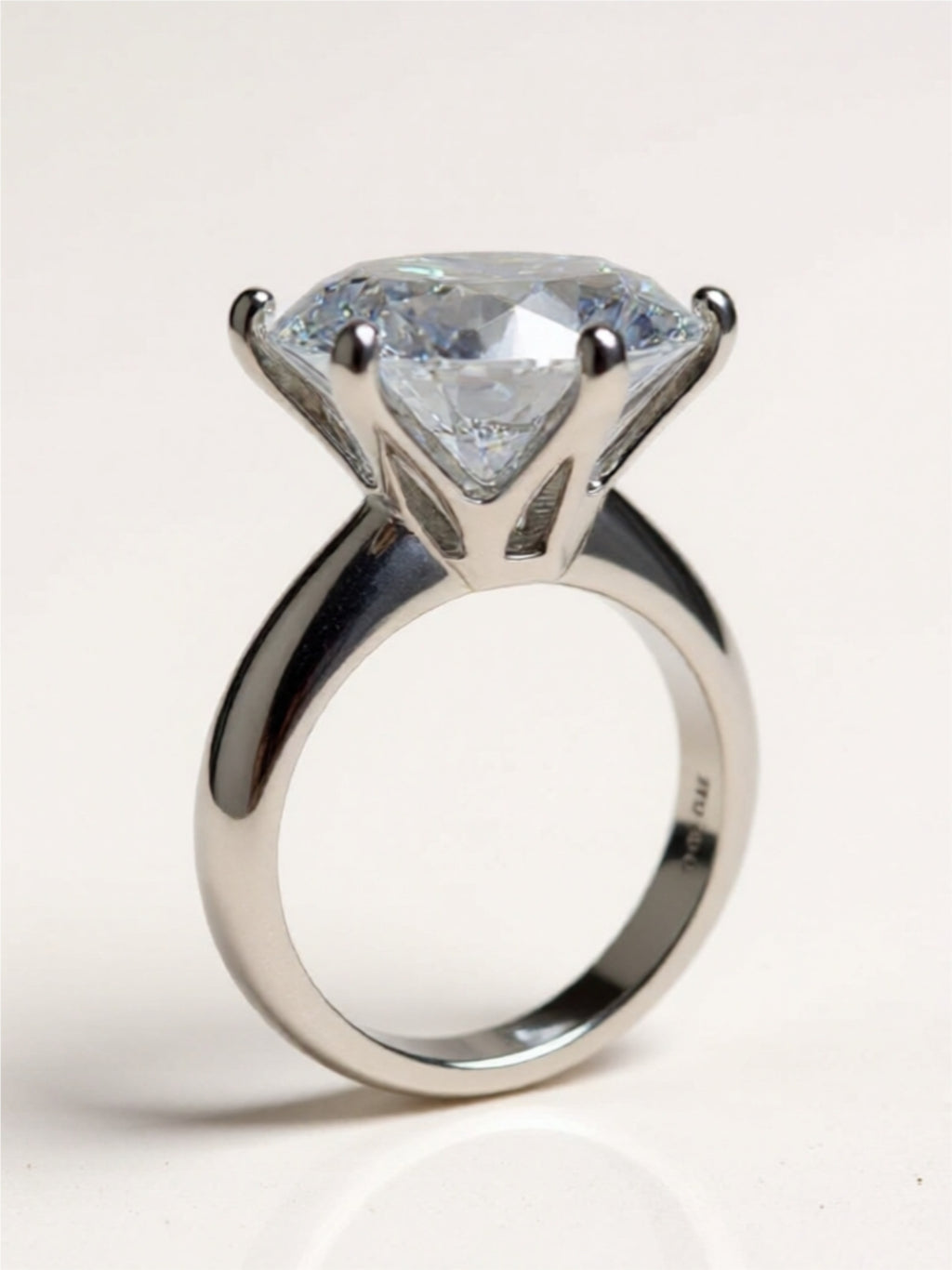 10 Carat Moissanite 925 Sterling Silver Ring