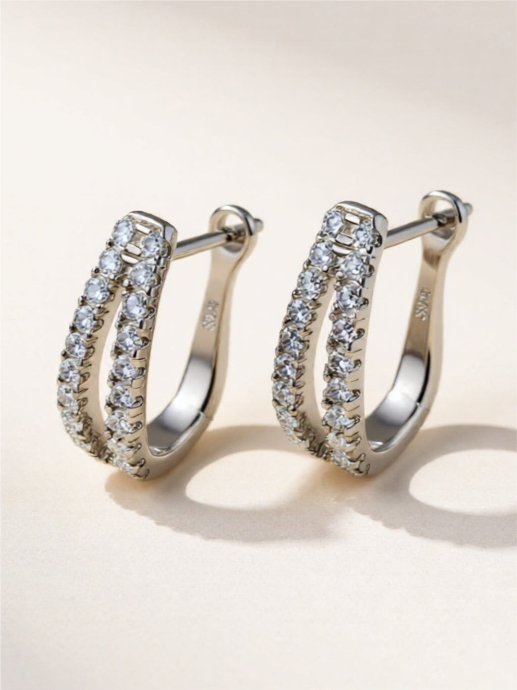 Moissanite 925 Sterling Silver Earrings