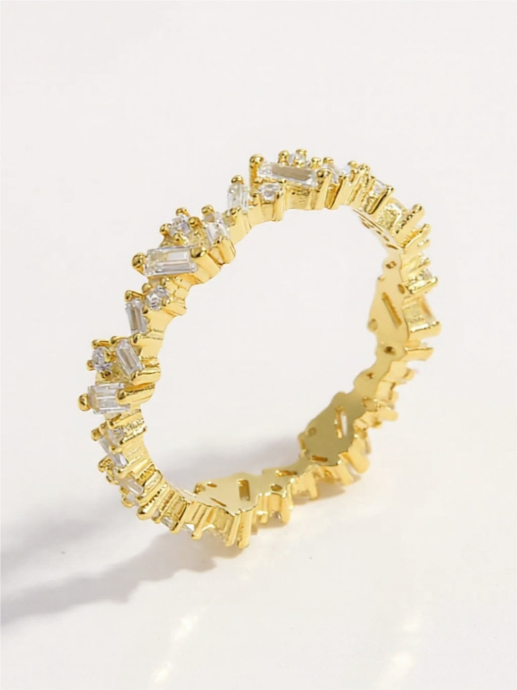 925 Sterling Silver Inlaid CZ Ring