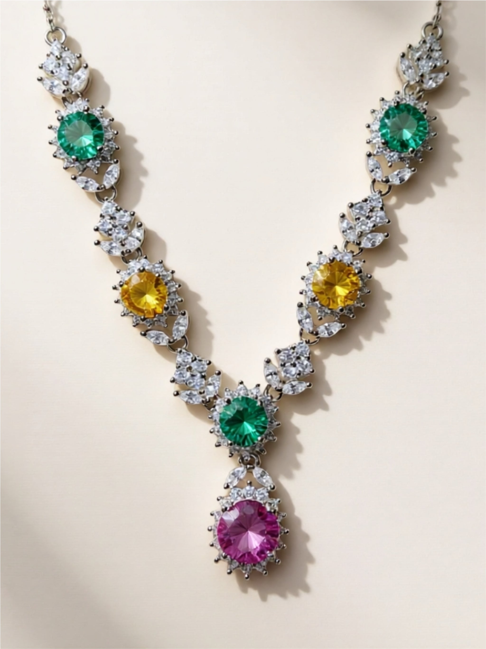 3.5 Carat Moissanite 925 Sterling Silver Necklace