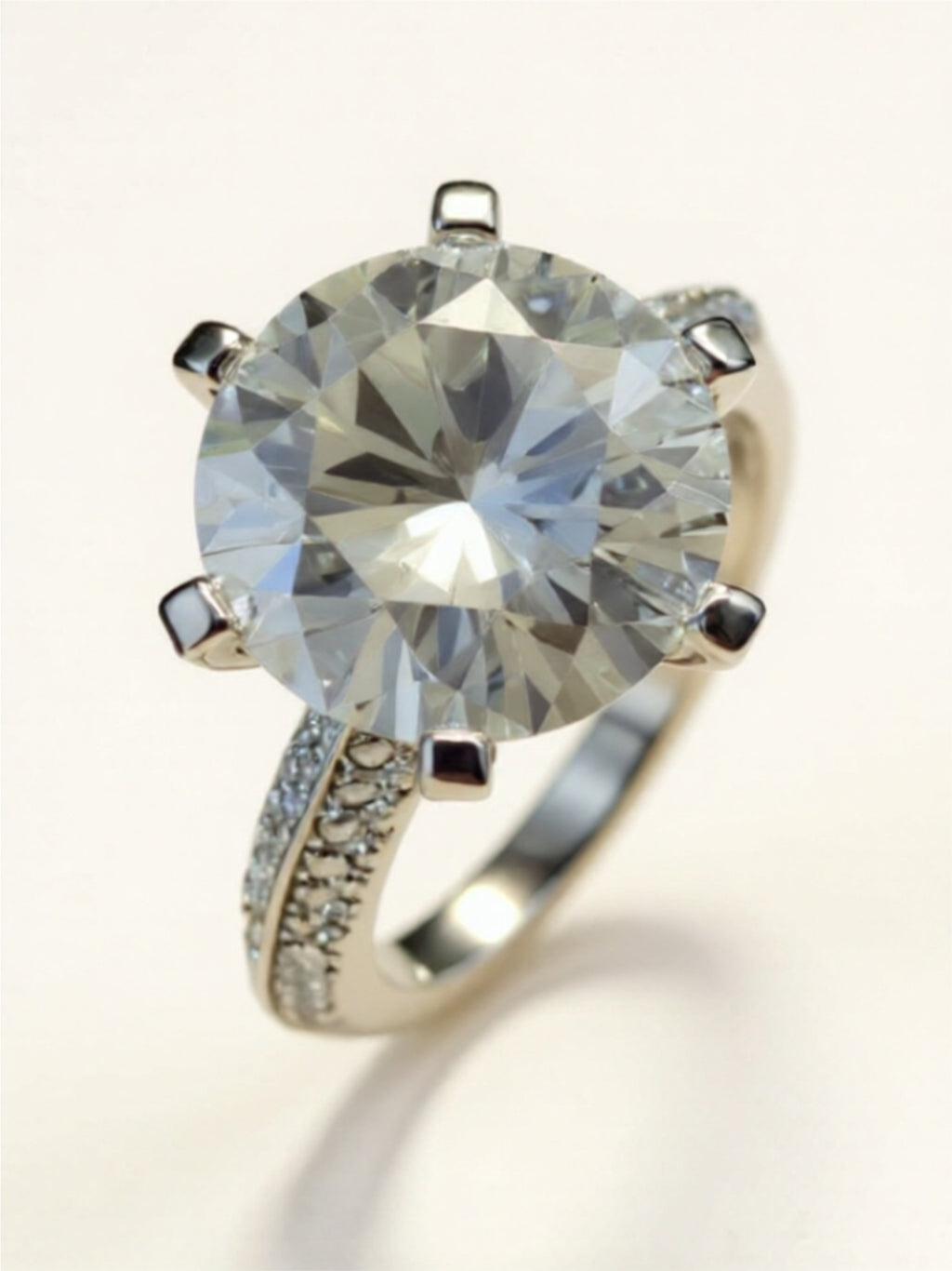 5 Carat  Moissanite 925 Sterling Silver Ring