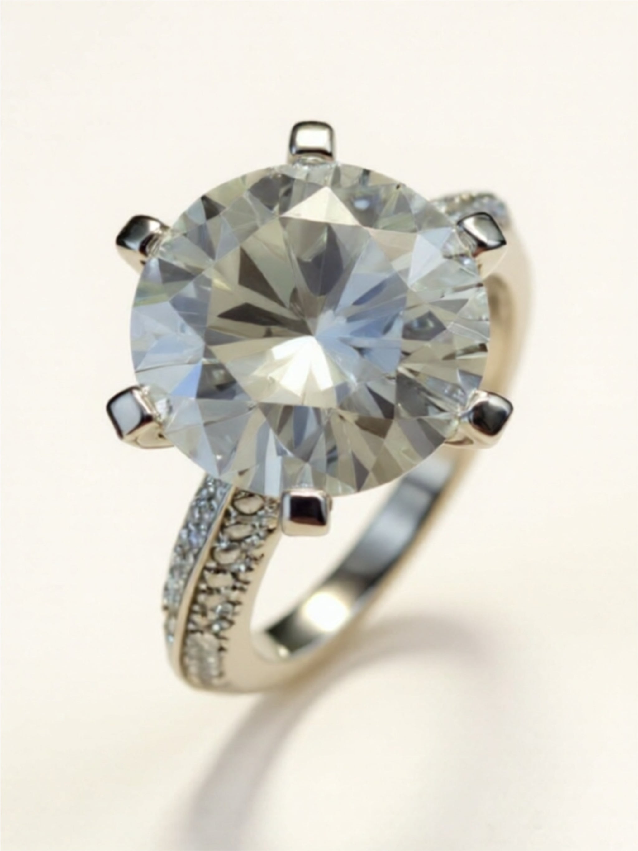 5 Carat  Moissanite 925 Sterling Silver Ring