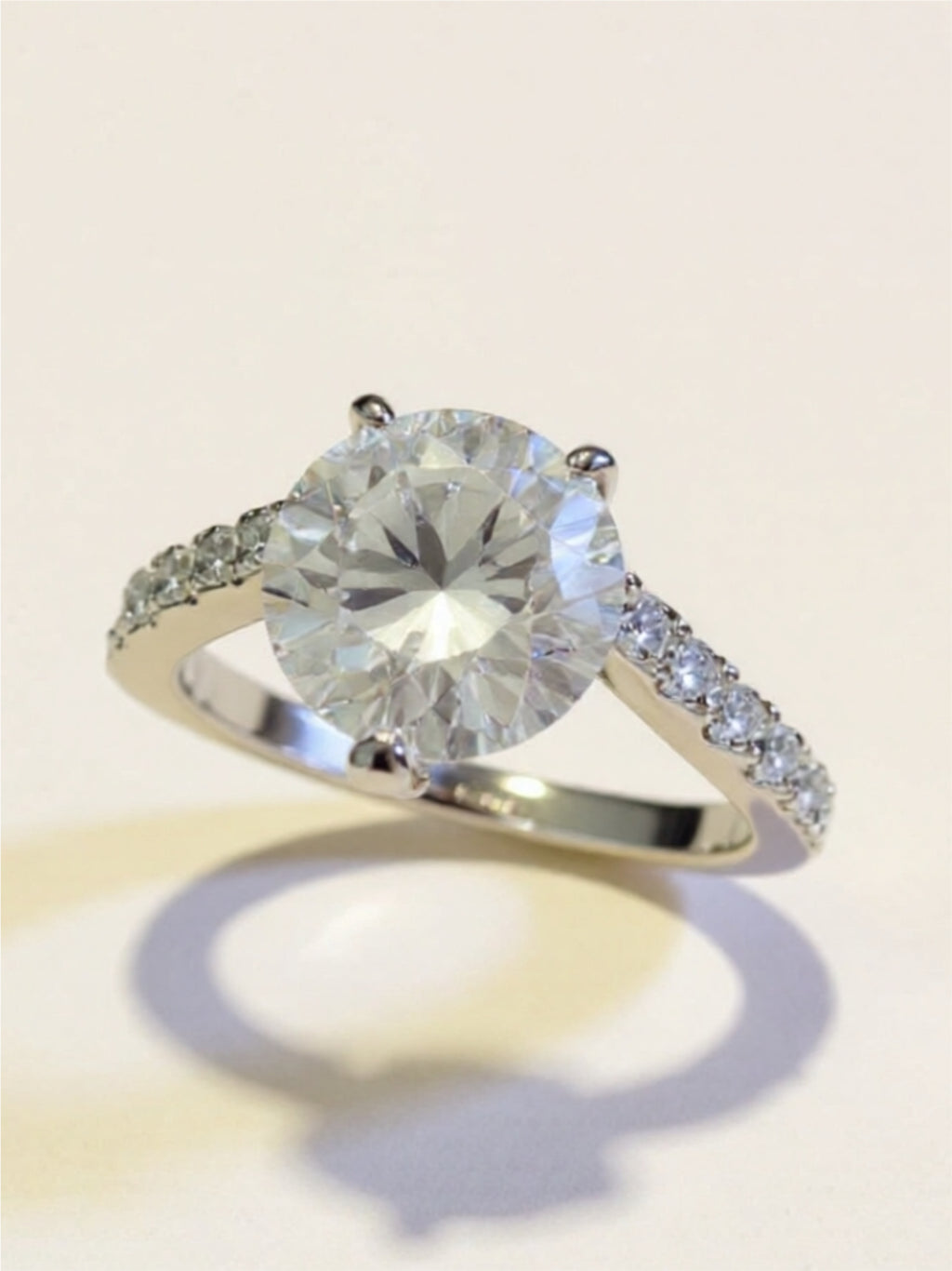 3 Carat Moissanite 925 Sterling Silver Ring