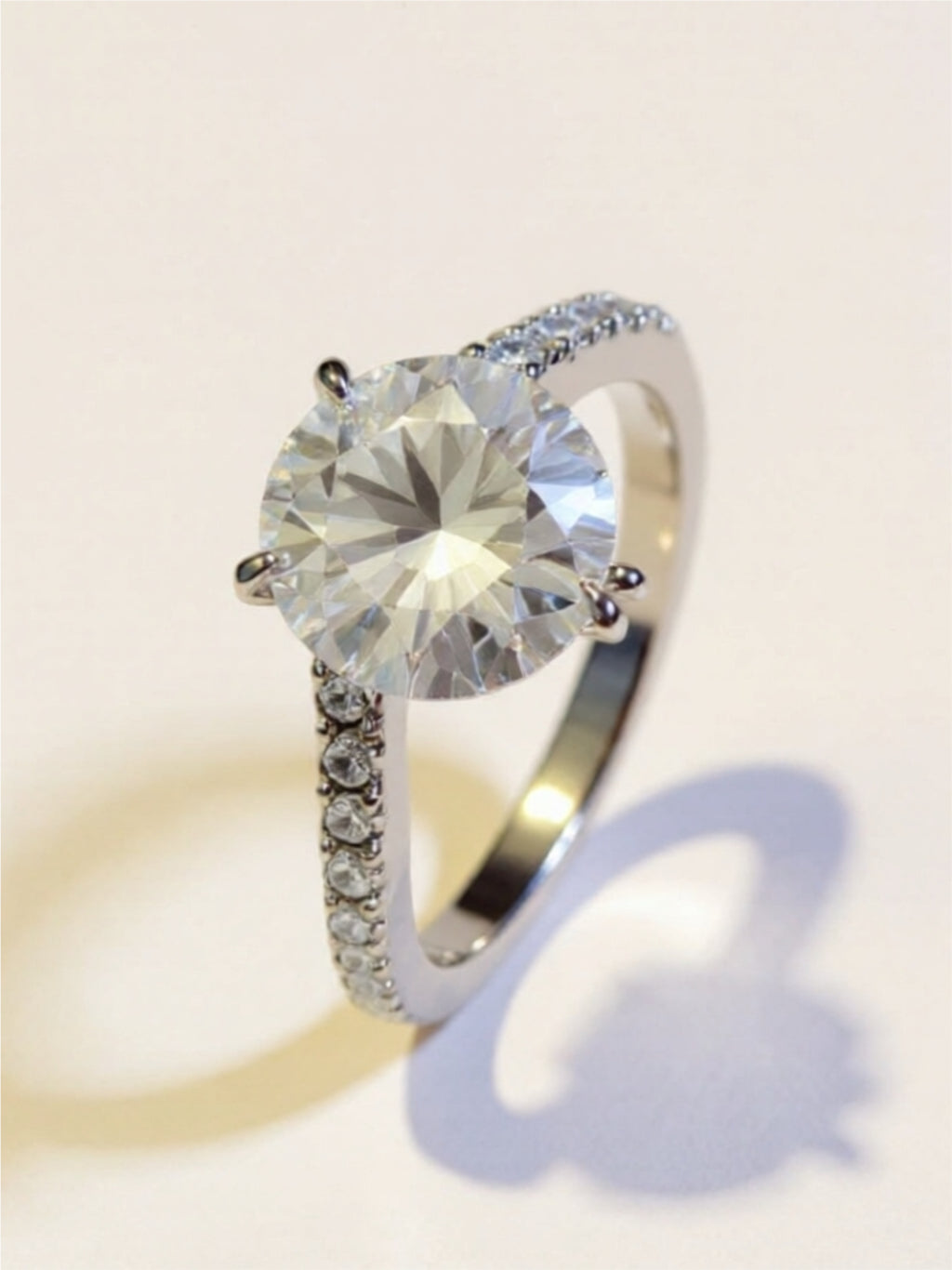 3 Carat Moissanite 925 Sterling Silver Ring