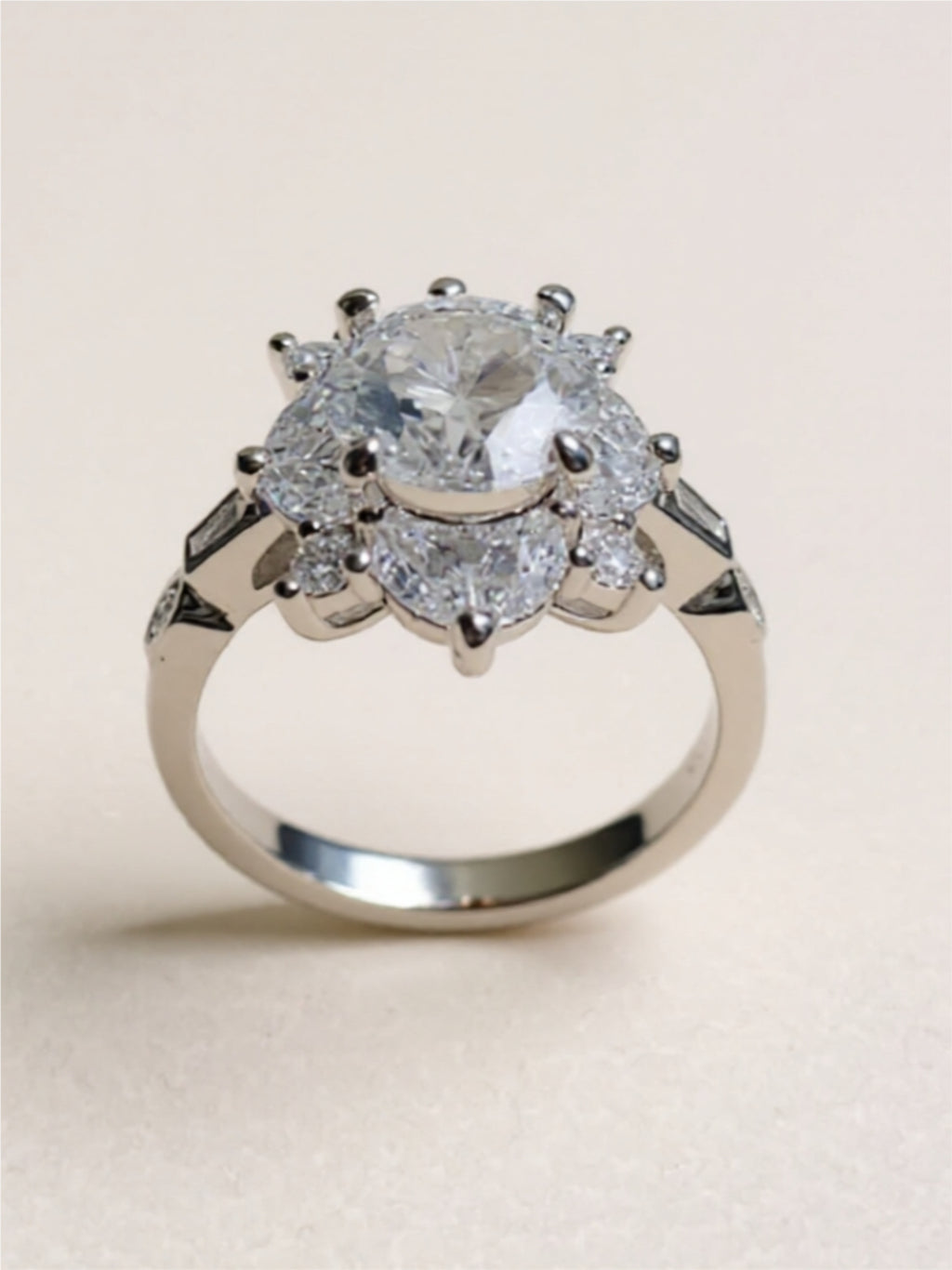 2 Carat Moissanite 925 Sterling Silver Ring