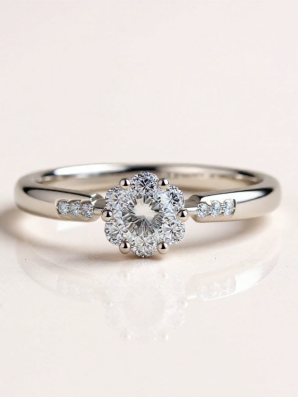 Moissanite 925 Sterling Silver Ring
