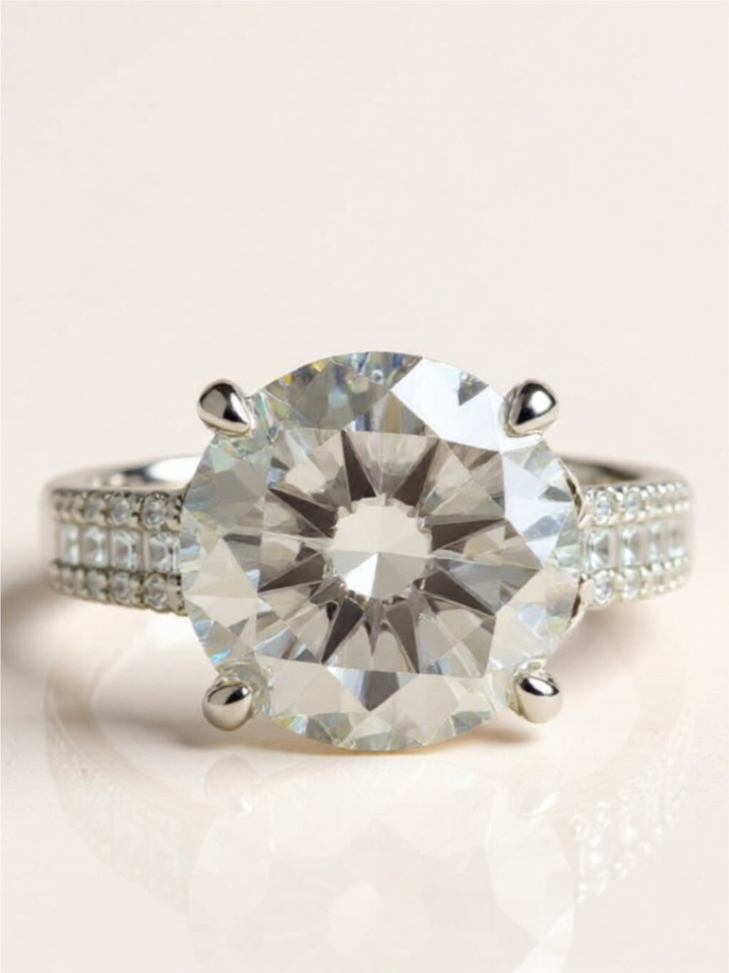 5 Carat Moissanite 925 Sterling Silver Ring