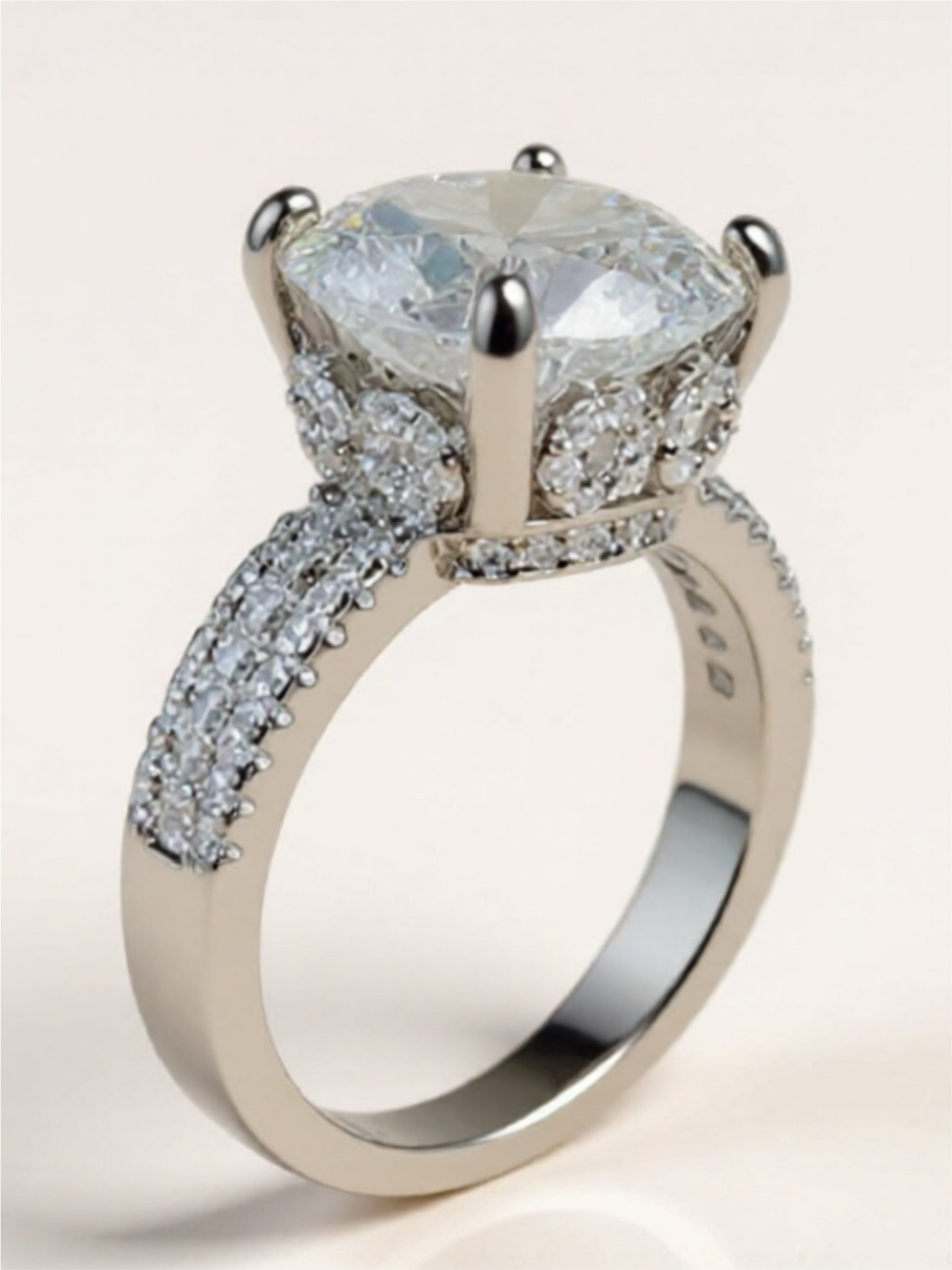 5 Carat Moissanite 925 Sterling Silver Ring