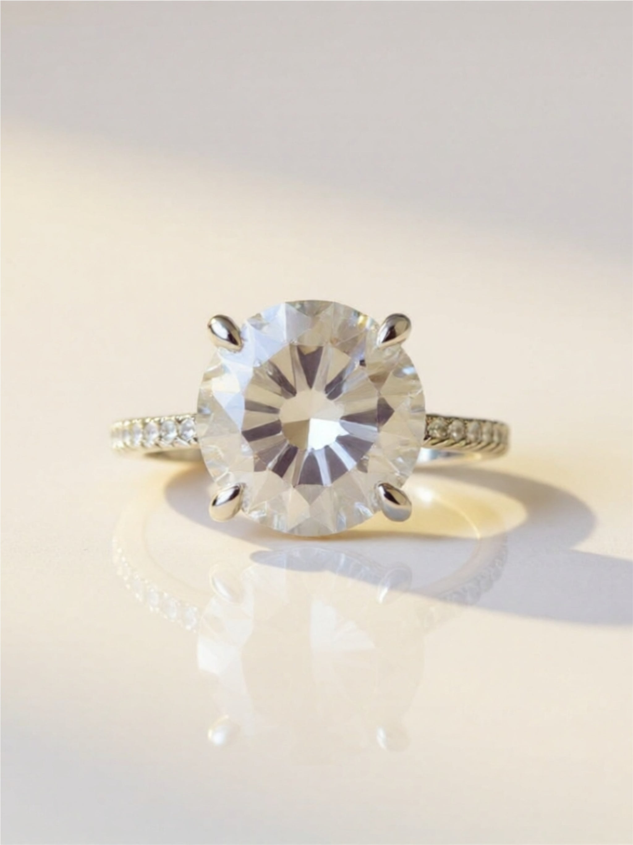 5 Carat Moissanite 925 Sterling Silver Ring