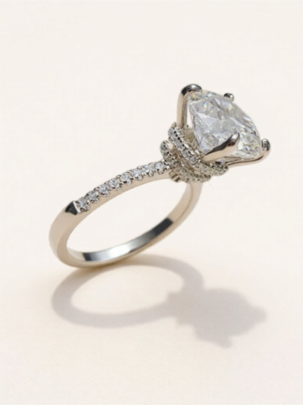 5 Carat Moissanite 925 Sterling Silver Ring