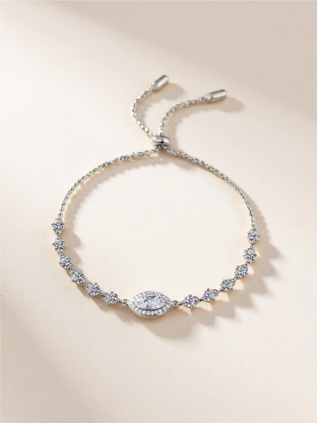 1 Carat Moissanite 925 Sterling Silver Bracelet
