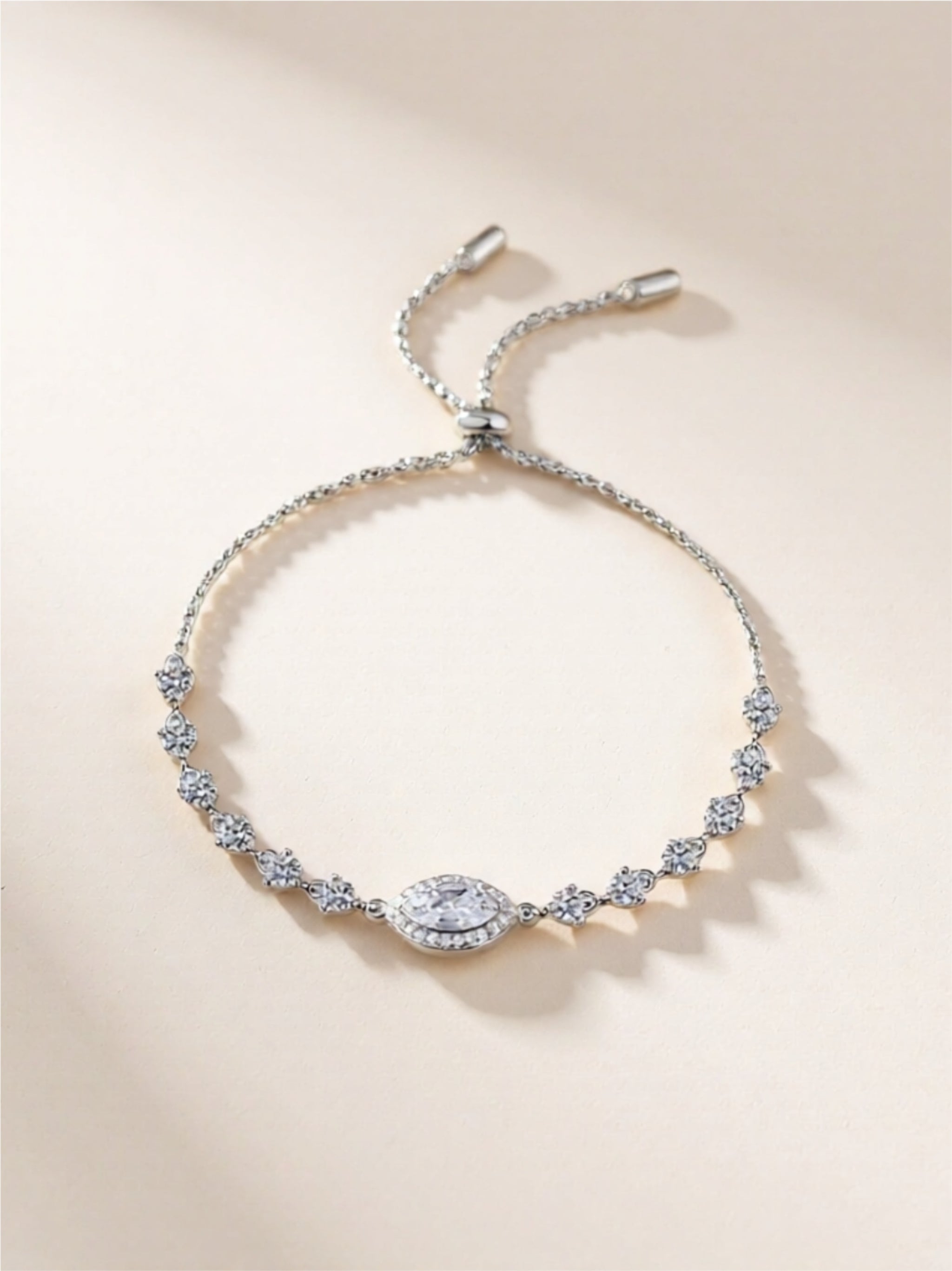 1 Carat Moissanite 925 Sterling Silver Bracelet