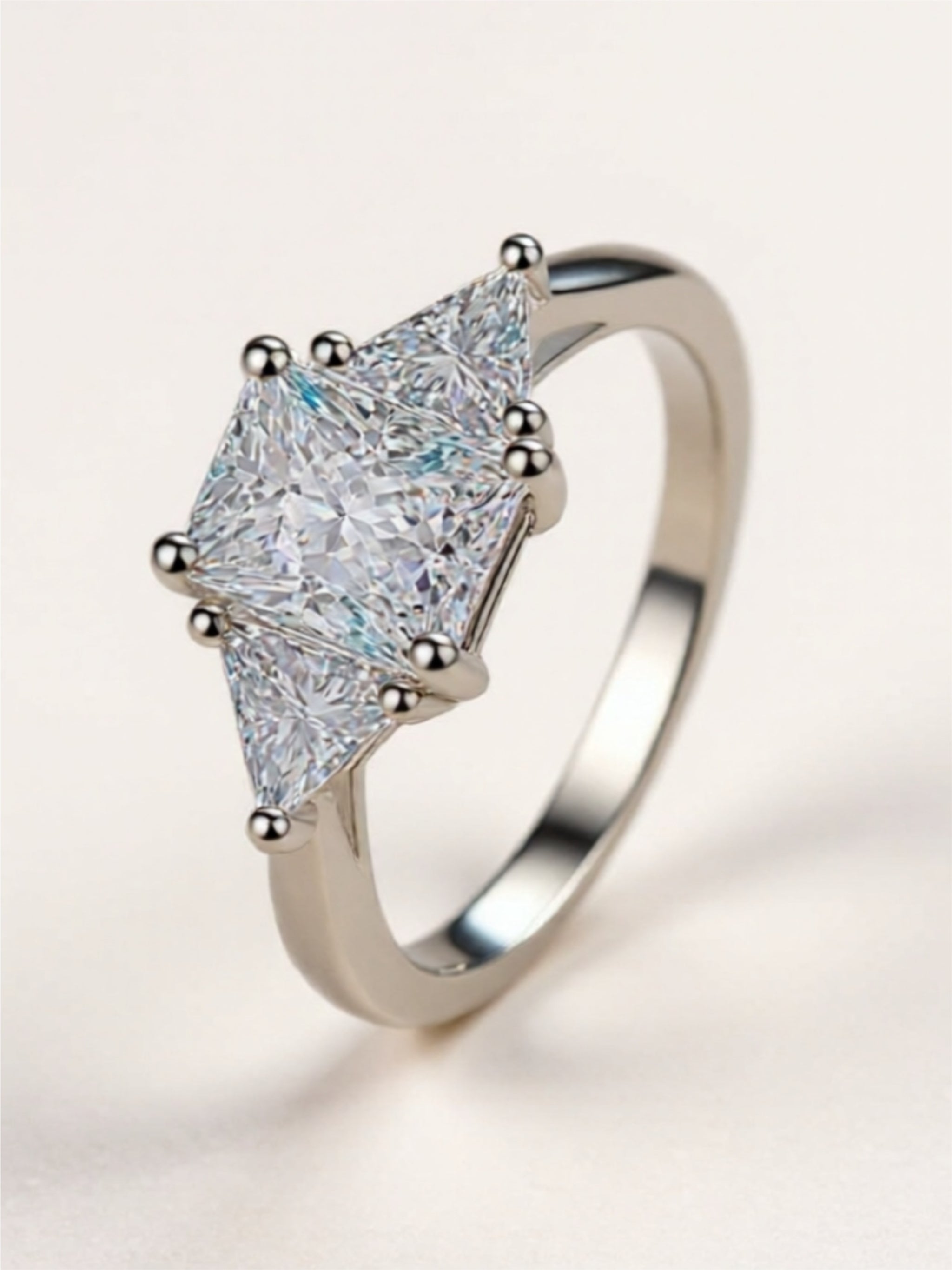 3 Carat Moissanite 925 Sterling Silver Ring