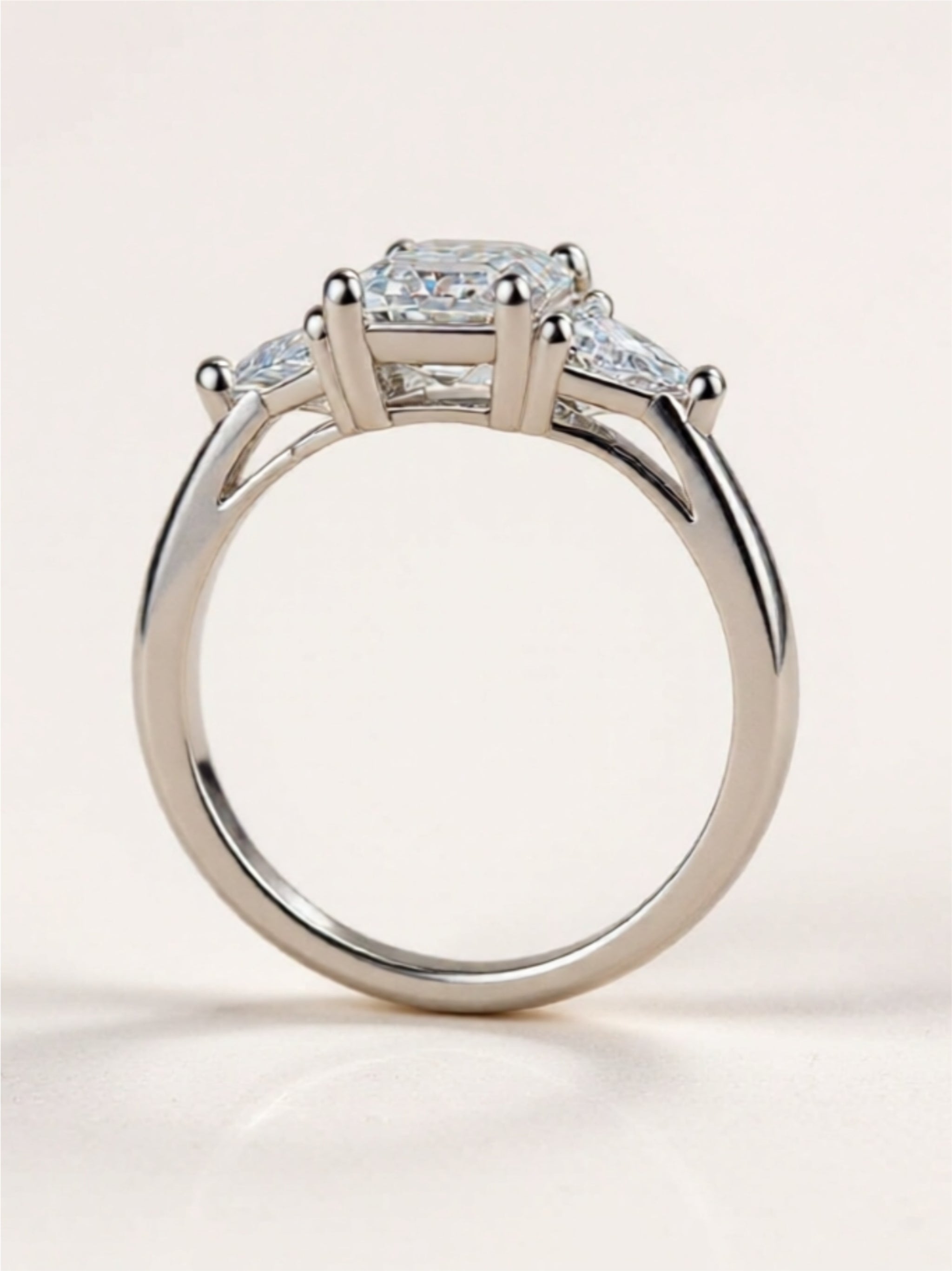 3 Carat Moissanite 925 Sterling Silver Ring