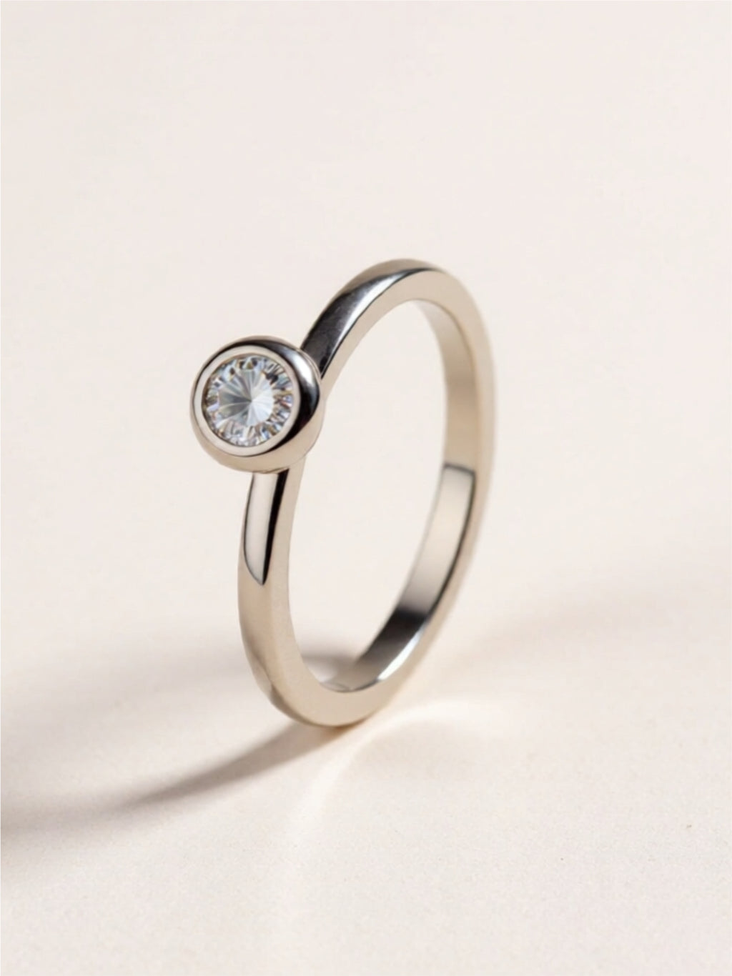 Moissanite 925 Sterling Silver Solitaire Ring