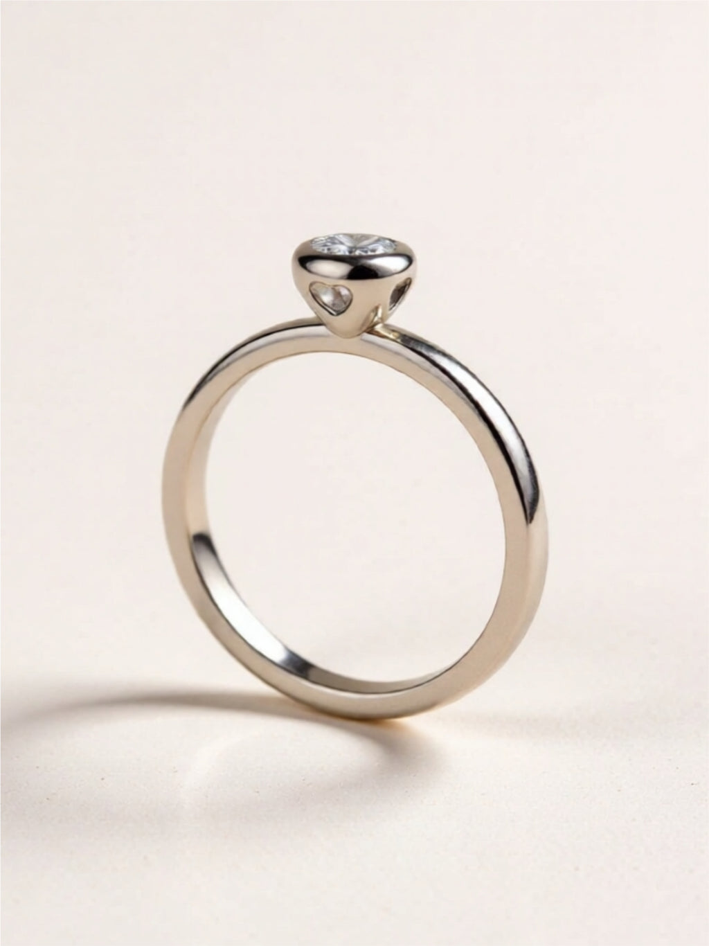 Moissanite 925 Sterling Silver Solitaire Ring