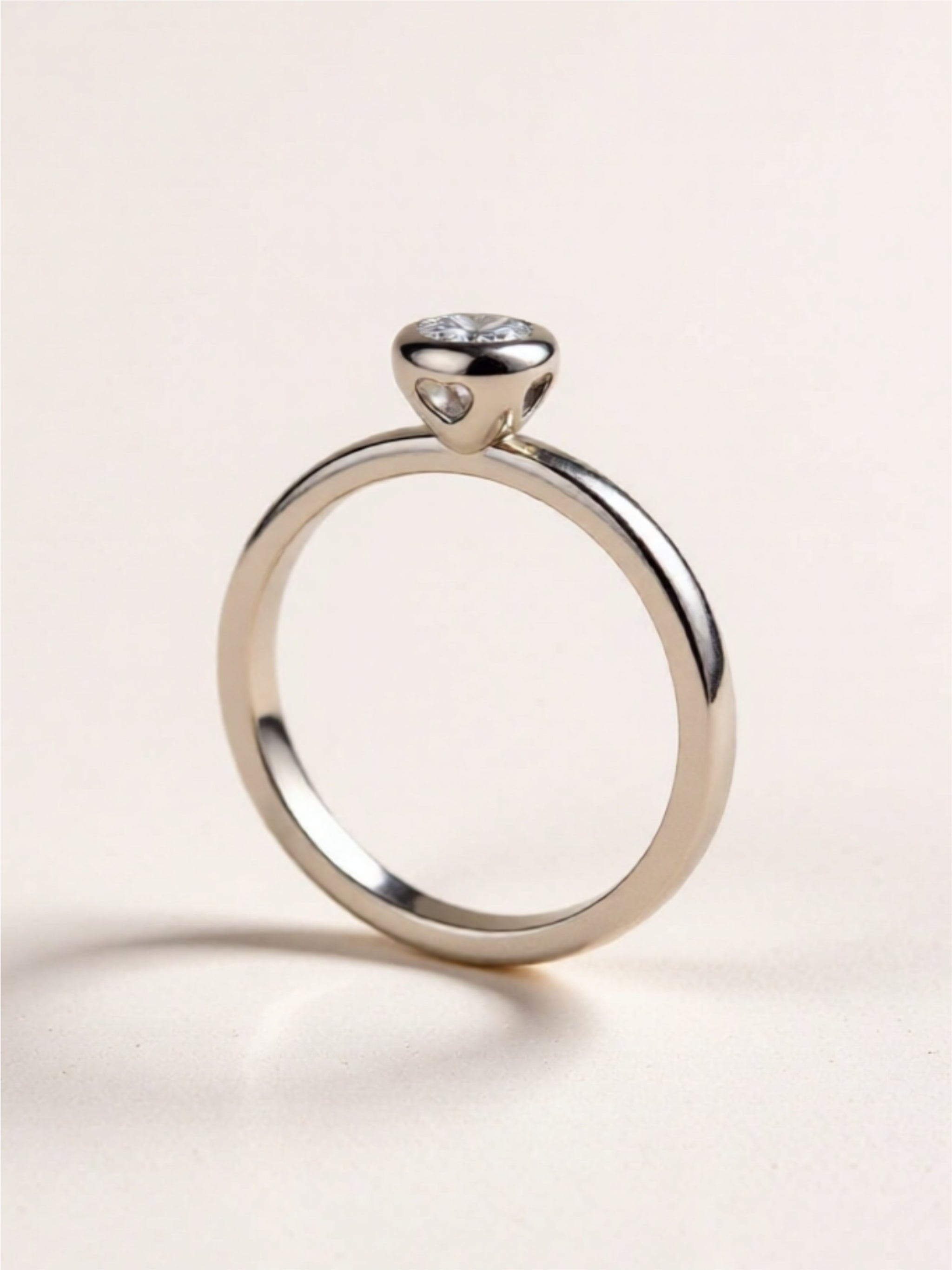 Moissanite 925 Sterling Silver Solitaire Ring