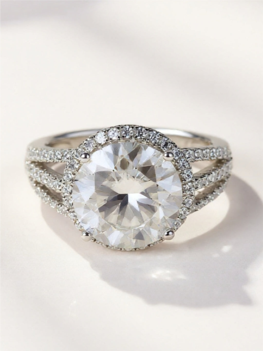 5 Carat  Moissanite 925 Sterling Silver Ring