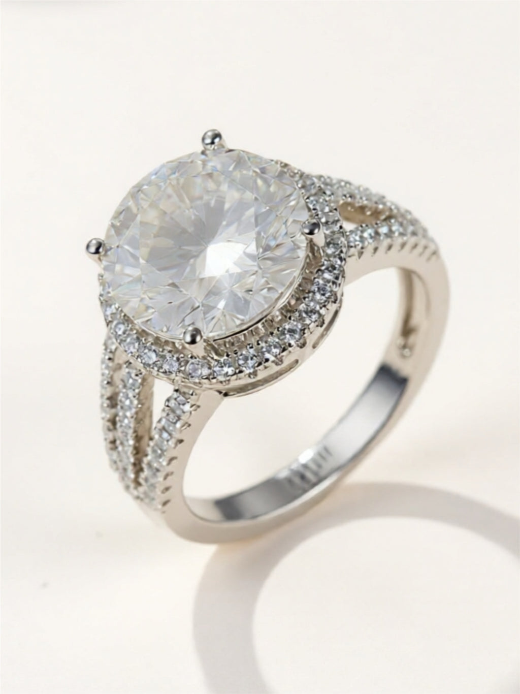 5 Carat  Moissanite 925 Sterling Silver Ring