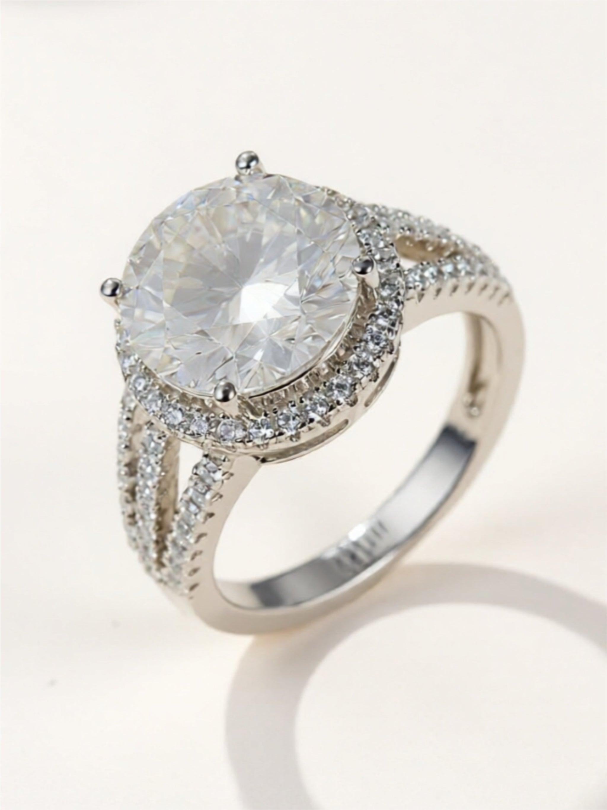 5 Carat  Moissanite 925 Sterling Silver Ring